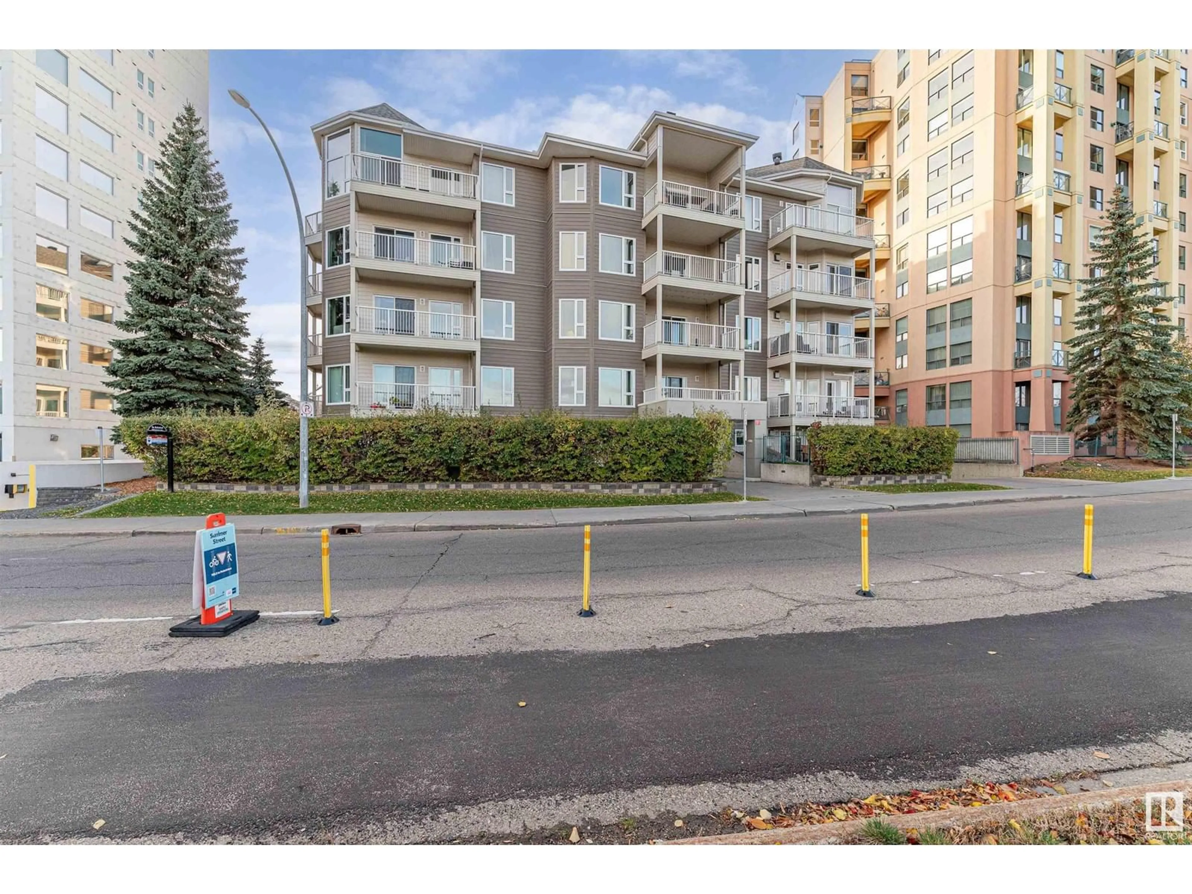 A pic from exterior of the house or condo, the street view for #103 10809 SASKATCHEWAN DR NW, Edmonton Alberta T6E4S5