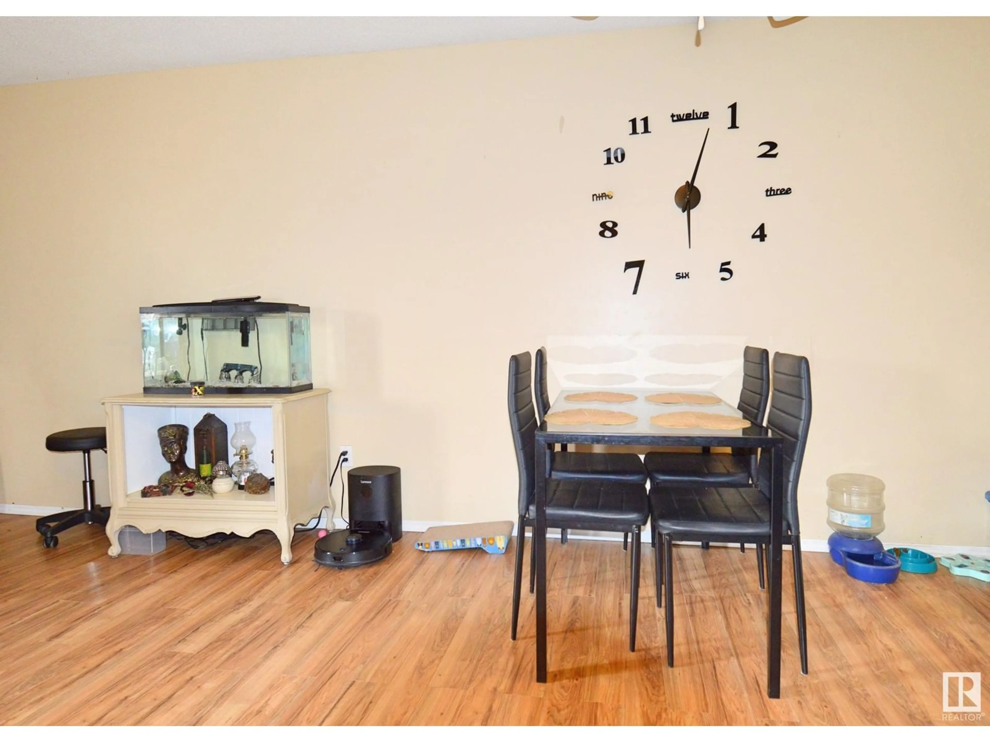 Dining room, wood floors for #A 4705 48 ST, Cold Lake Alberta T9M1Y4