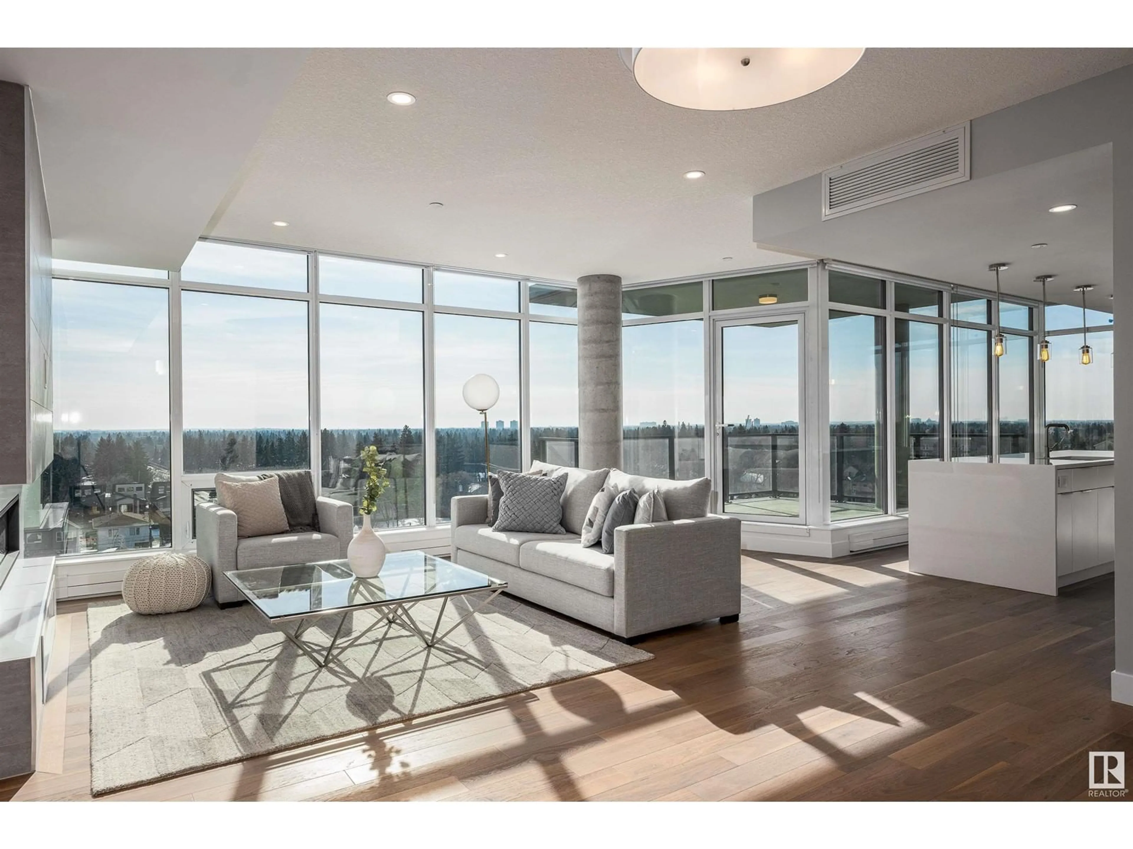 Living room, wood floors for #601 14105 WEST BLOCK DR NW, Edmonton Alberta T5N1L5