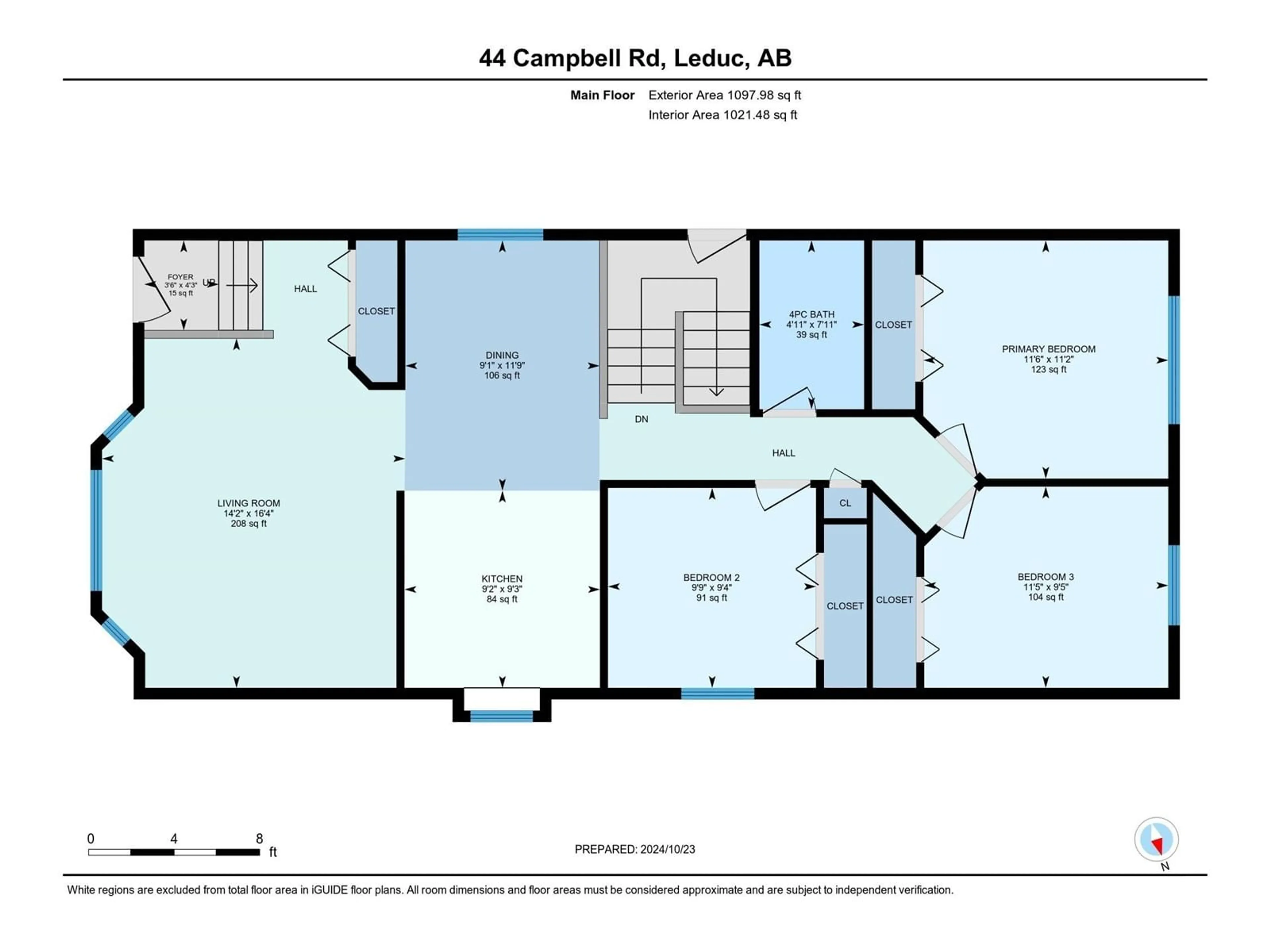 Floor plan for 44 CAMPBELL RD, Leduc Alberta T9E8C8