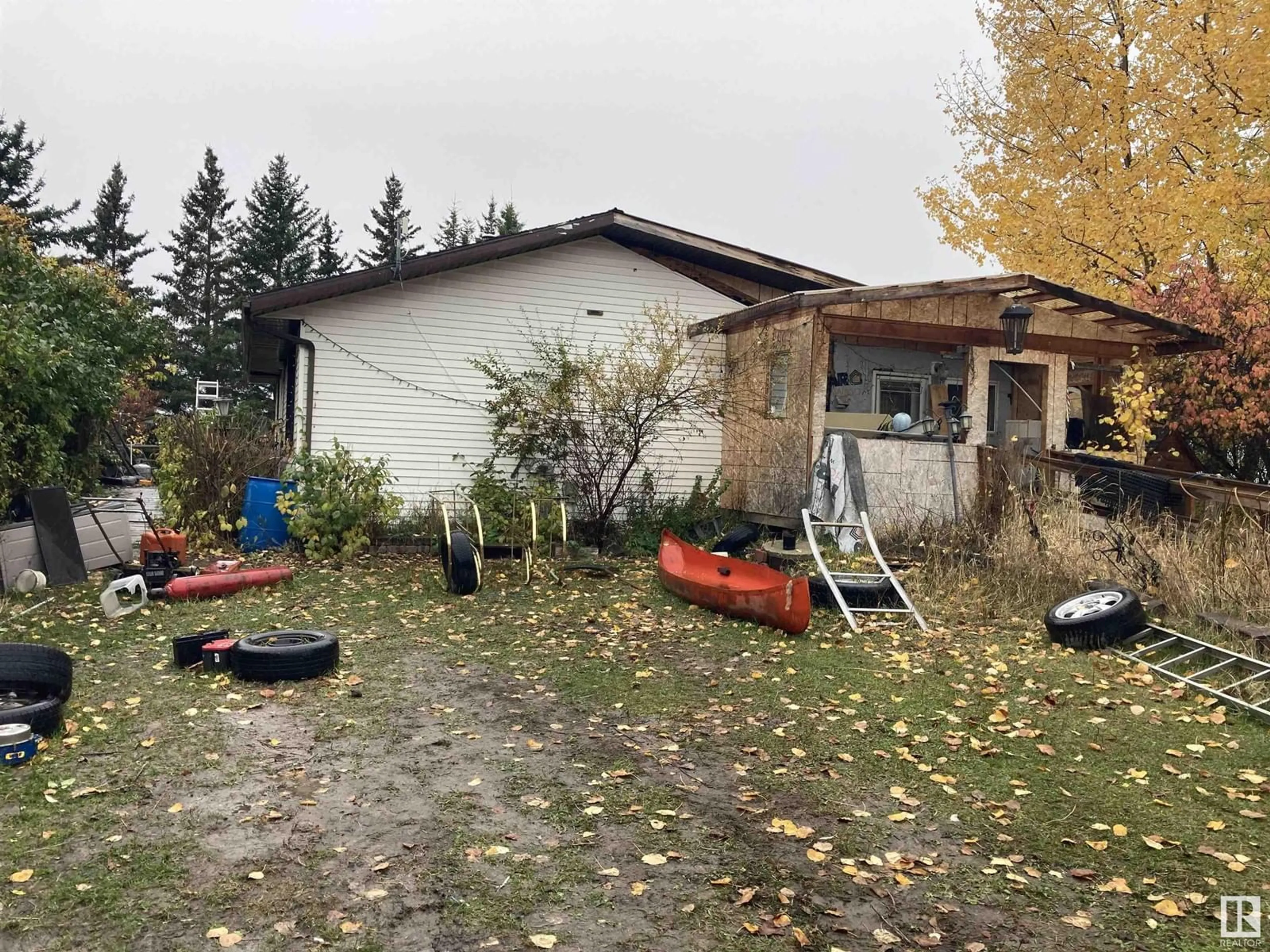 Frontside or backside of a home, the fenced backyard for 47518 644 Twp RD, Rural Bonnyville M.D. Alberta T0A2A0