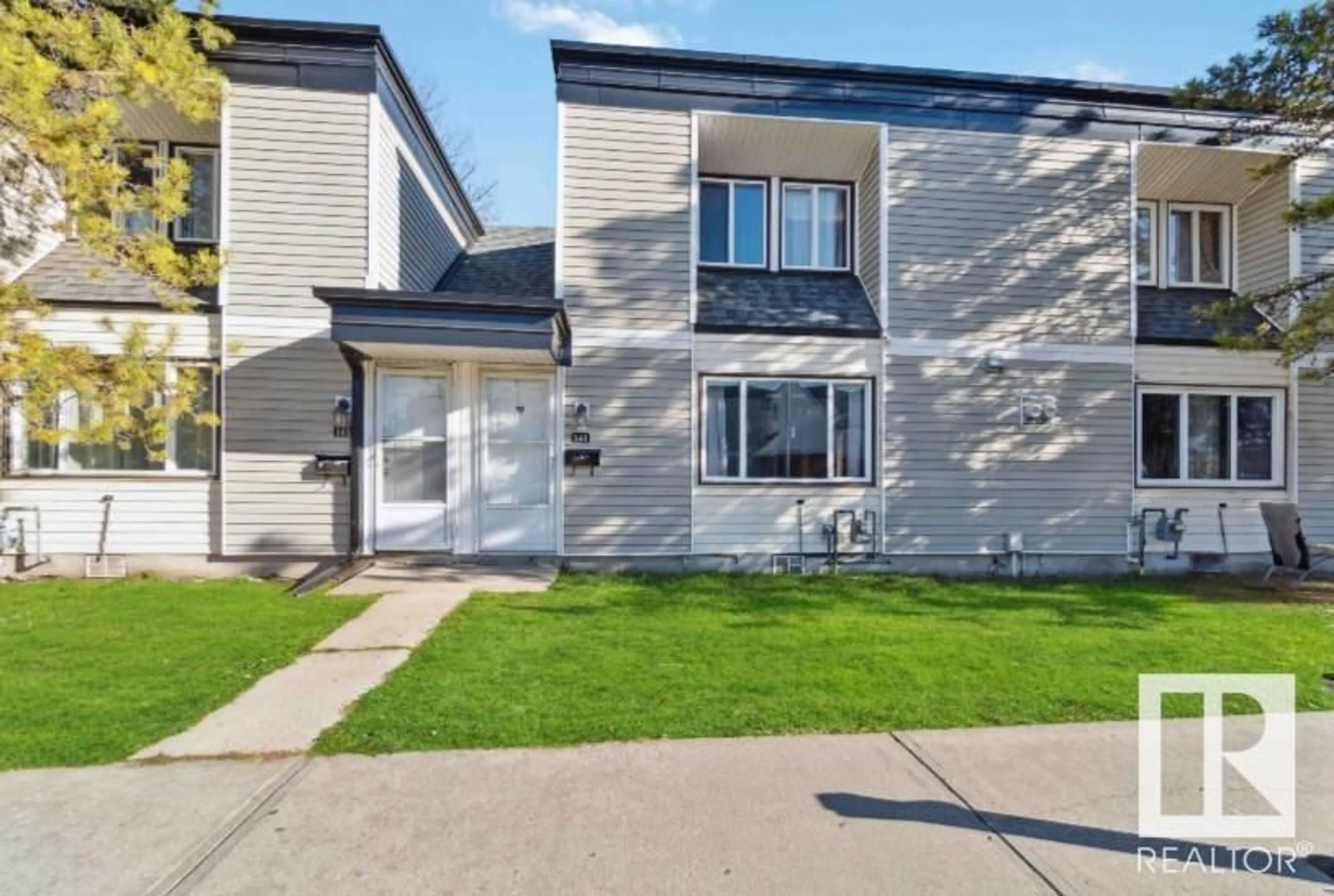 A pic from exterior of the house or condo, the street view for #141 3308 113 AV NW, Edmonton Alberta T5W5J8