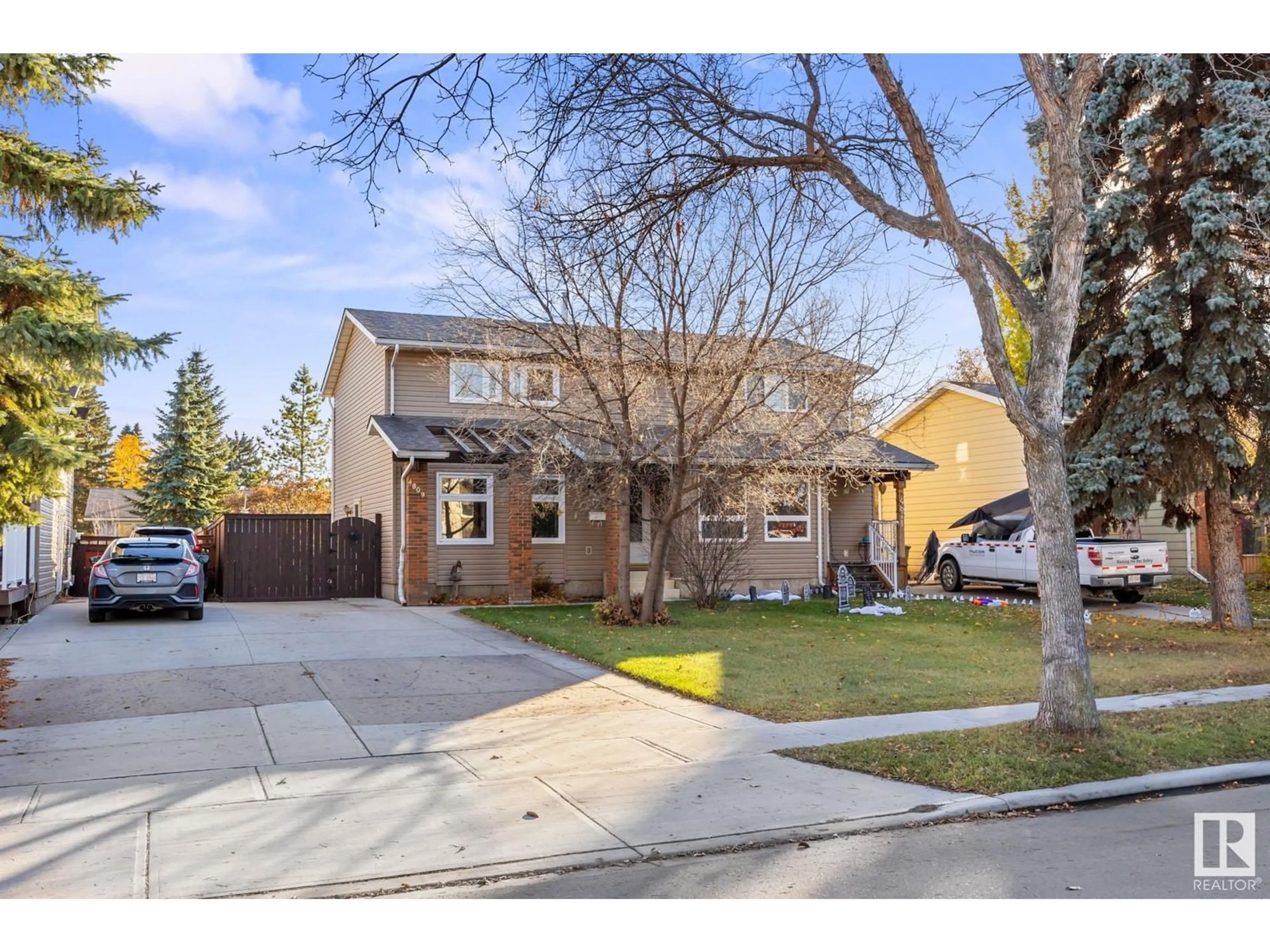 Frontside or backside of a home, the street view for 4809 43 AV, Beaumont Alberta T4X1E8