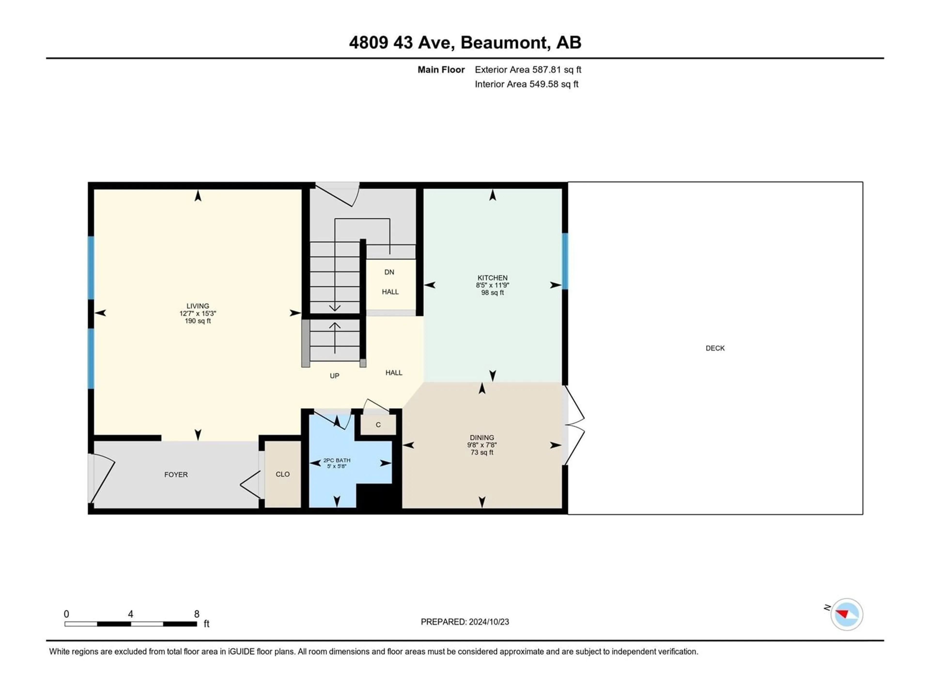 Floor plan for 4809 43 AV, Beaumont Alberta T4X1E8