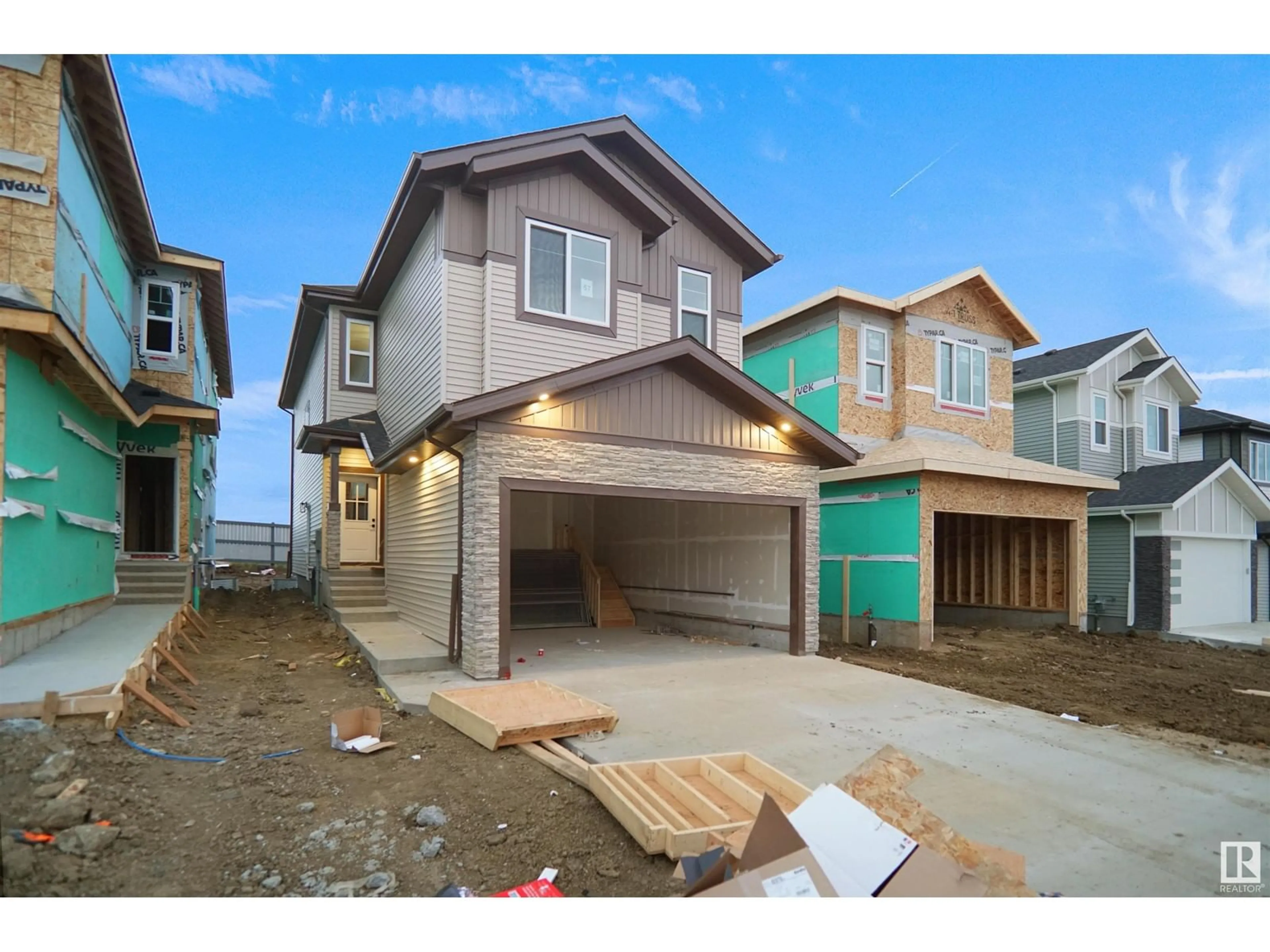 Frontside or backside of a home, the street view for 57 ASHBURY CR, Spruce Grove Alberta T7X3C6