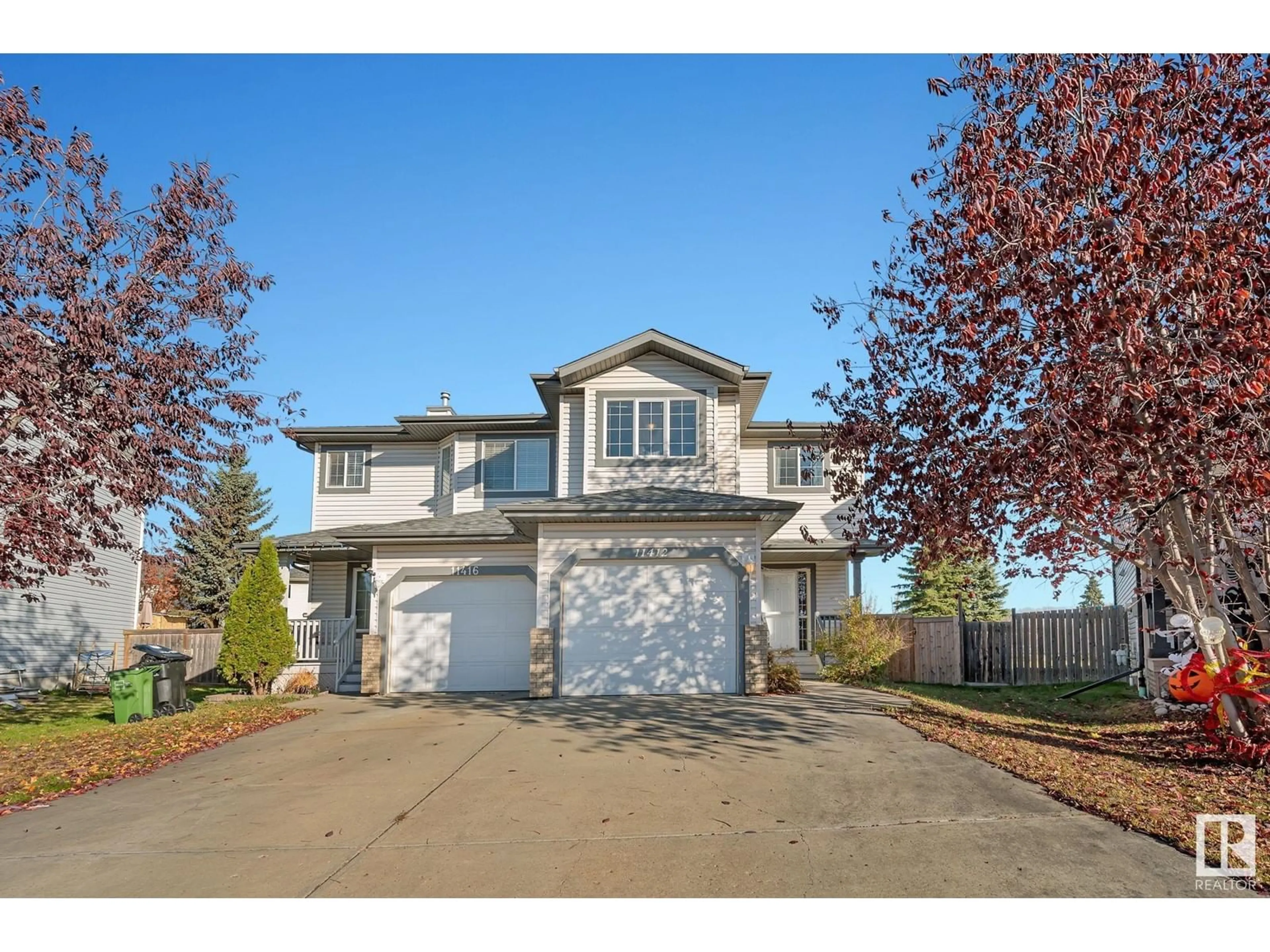 Frontside or backside of a home, the street view for 11412 169 AV NW NW, Edmonton Alberta T5X6G7