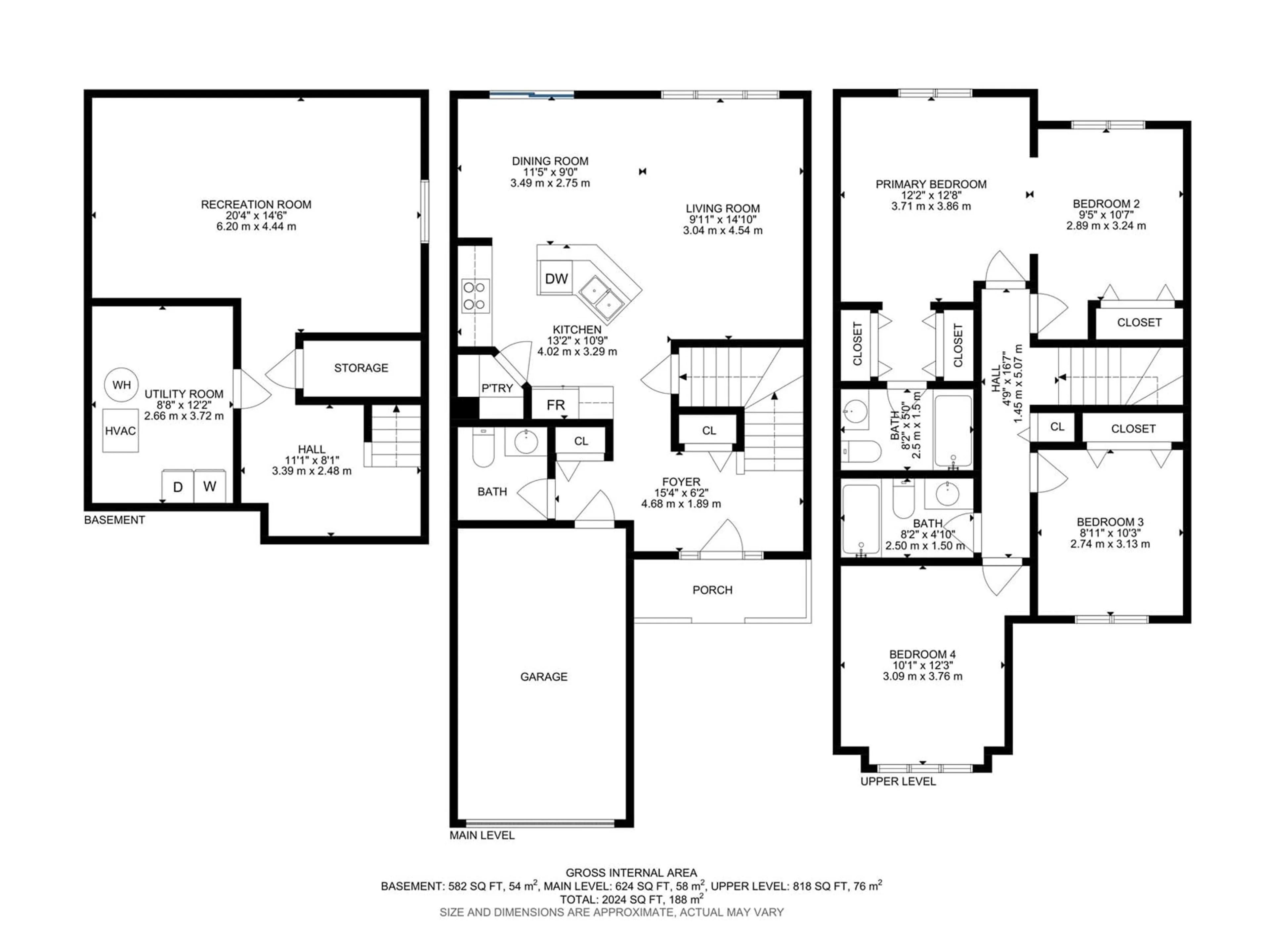 Floor plan for 11412 169 AV NW NW, Edmonton Alberta T5X6G7