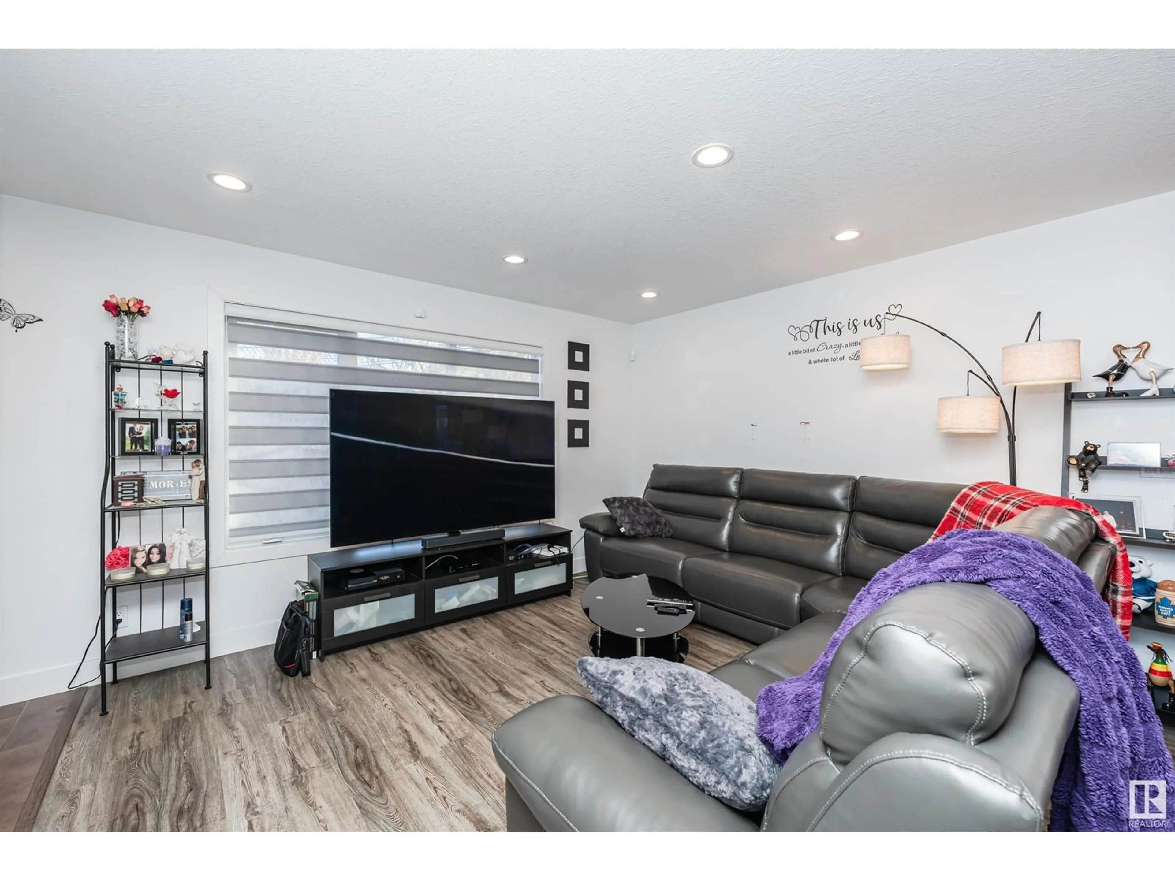 Home theater, wood floors for #2 11903 63 ST NW NW, Edmonton Alberta T5W4G2