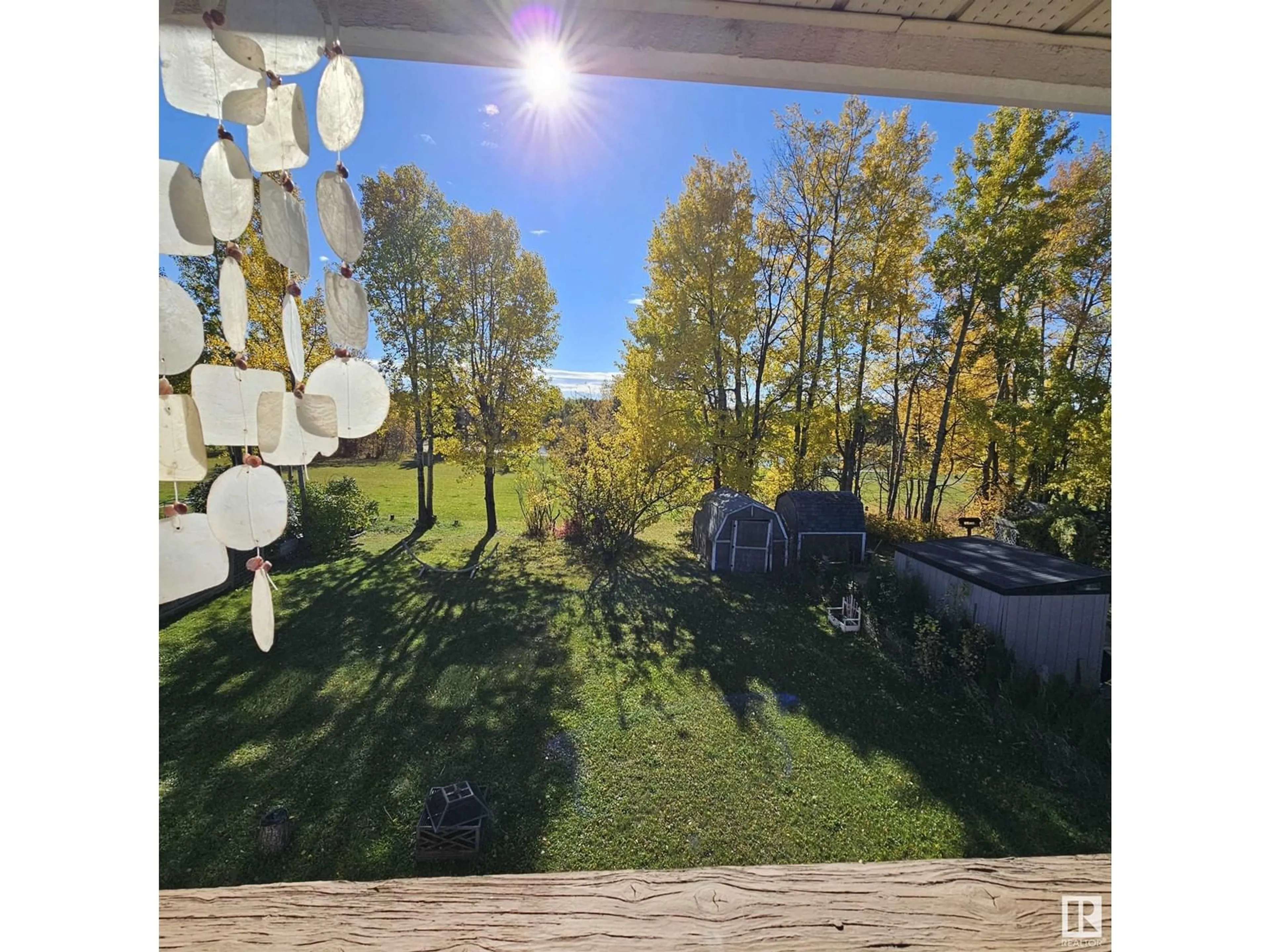 Patio, the fenced backyard for 5427 43 Avenue, Drayton Valley Alberta T7A1K4