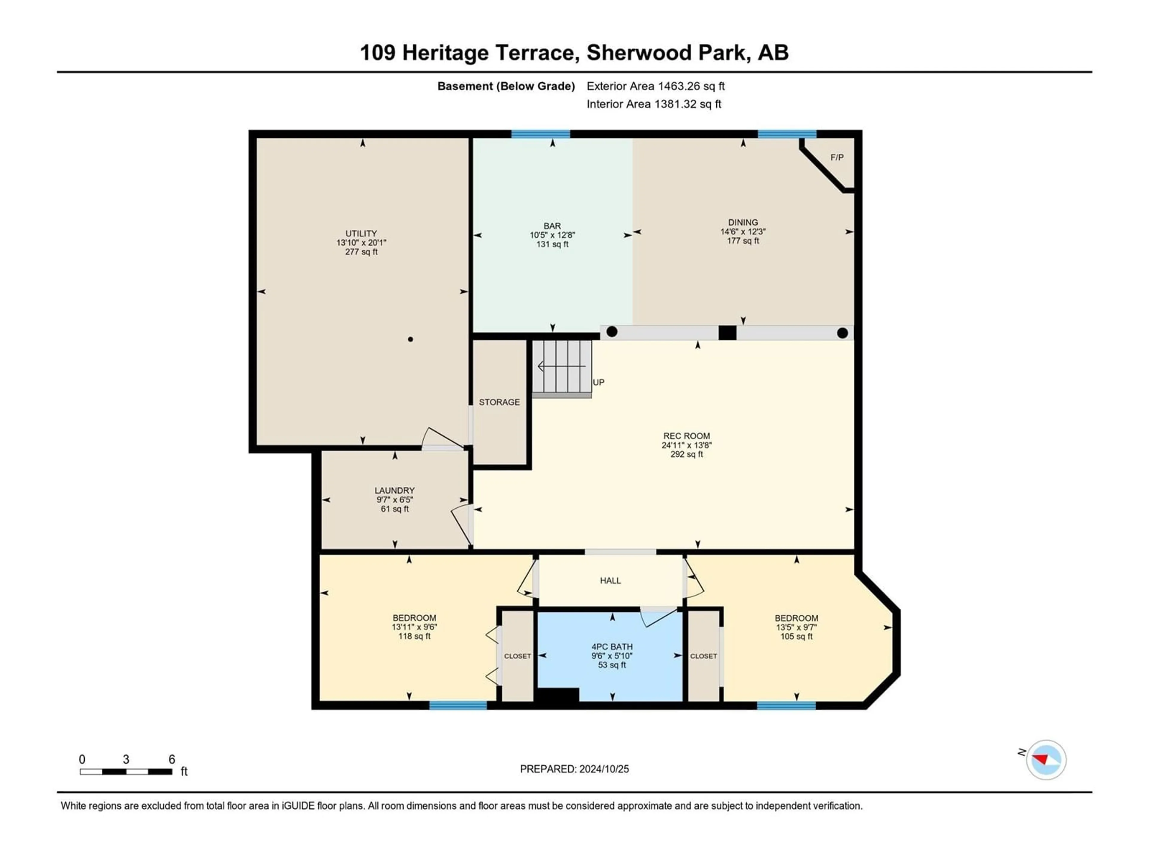 Floor plan for 109 Heritage Terrace, Sherwood Park Alberta T8A6J5