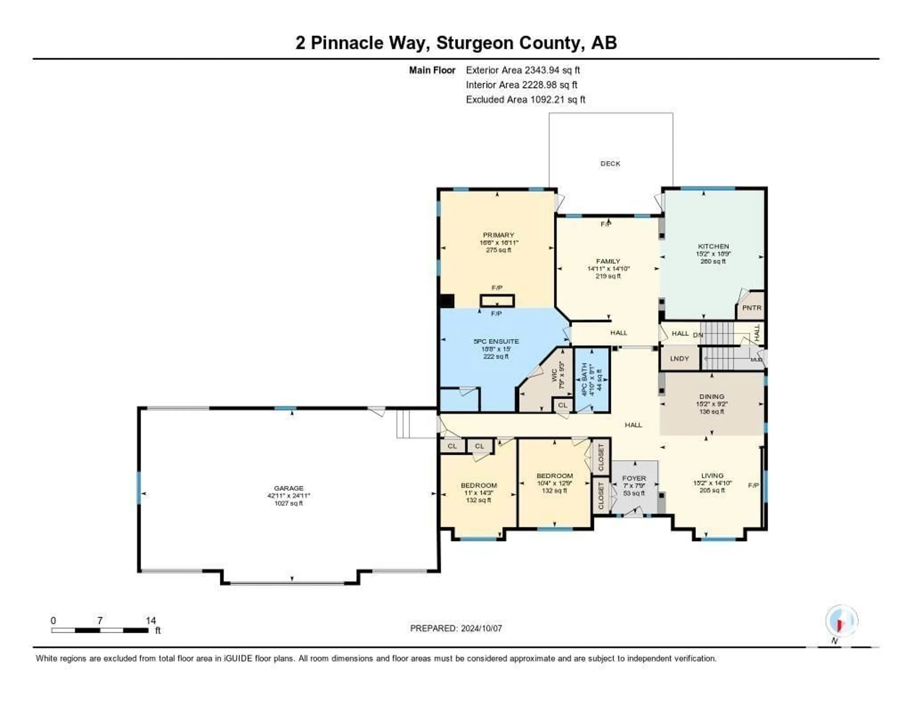 Floor plan for 2 54403 RR 251 2 Pinnacle WY, Rural Sturgeon County Alberta T8T1H8