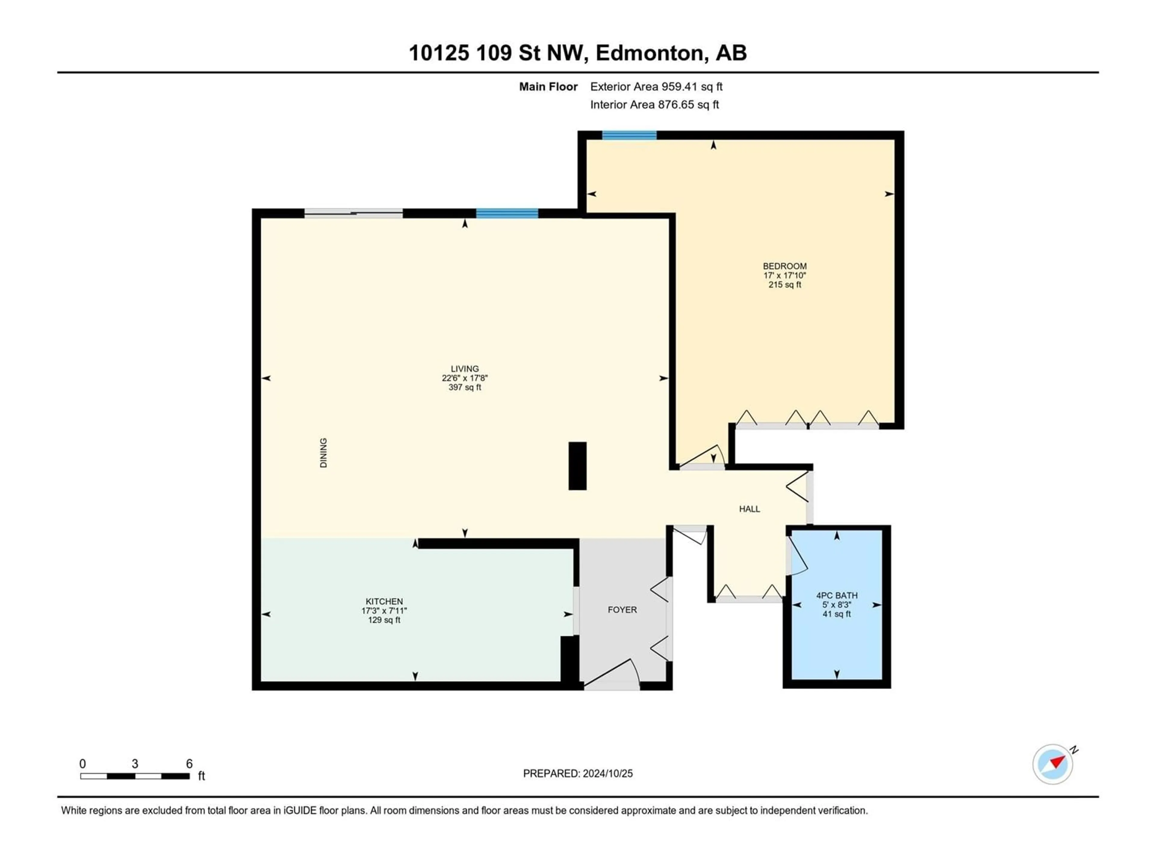 Floor plan for #802 10125 109 ST NW, Edmonton Alberta T5J3P1