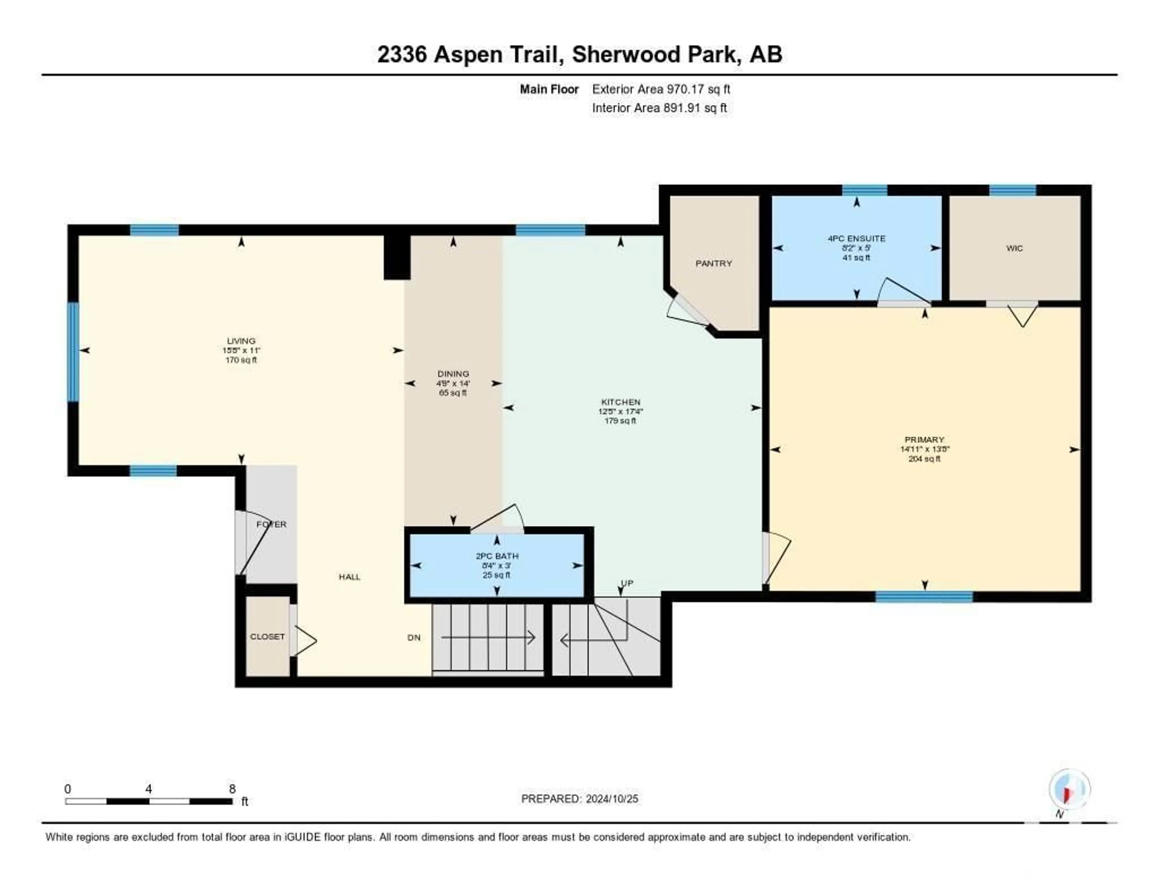 Floor plan for #21 2336 ASPEN TR, Sherwood Park Alberta T8H0J1