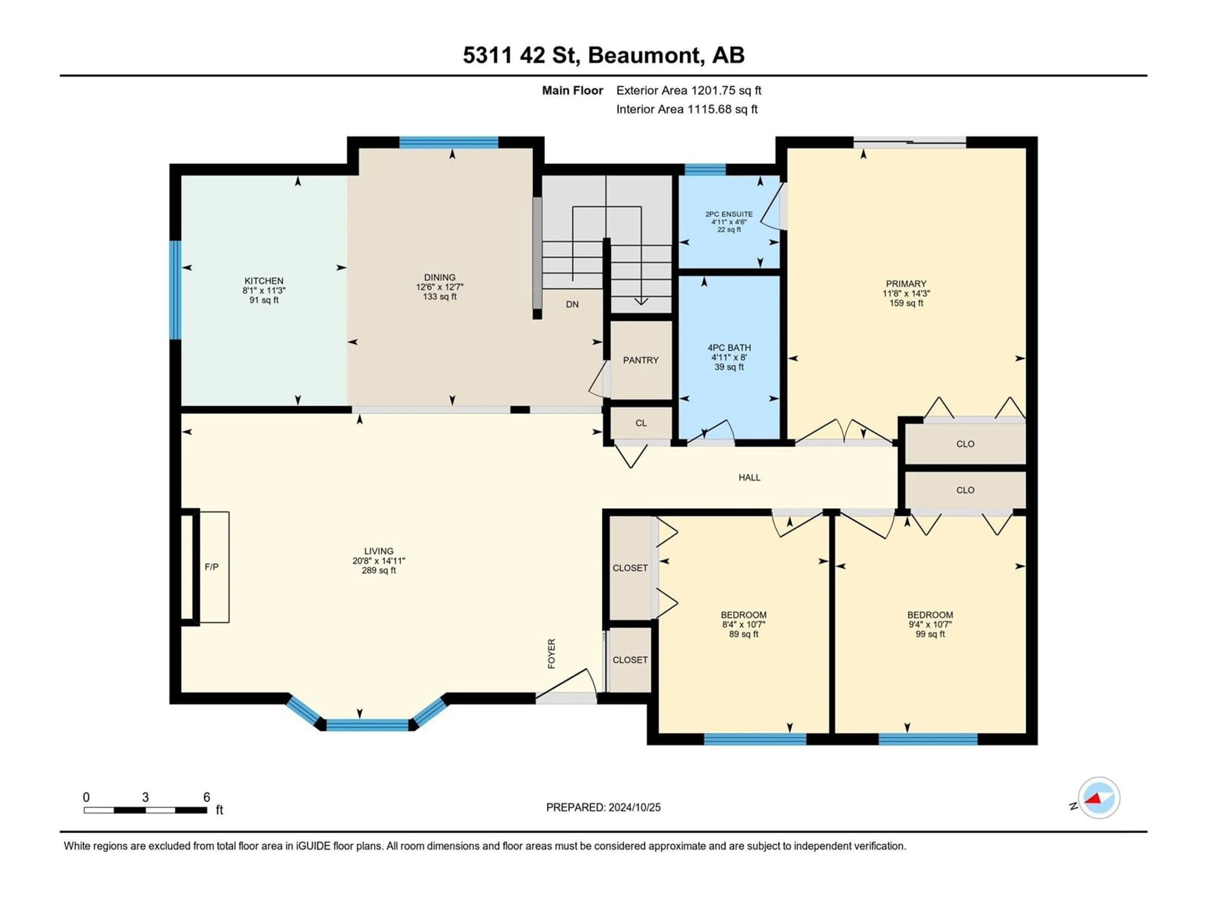 Floor plan for 5311 42 ST, Beaumont Alberta T4X1J5