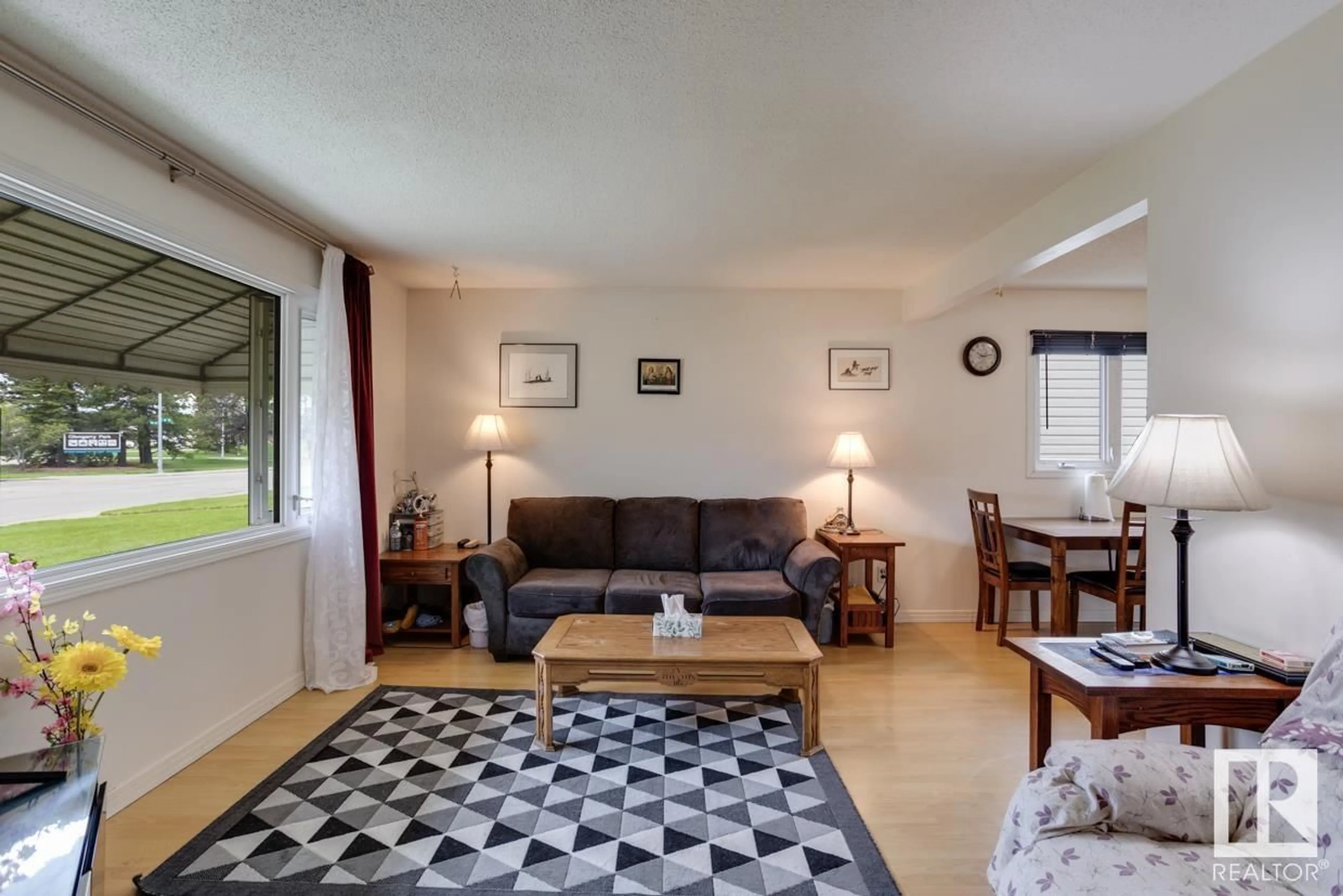 Living room, wood floors for 8412 134 AV NW, Edmonton Alberta T5E1H2