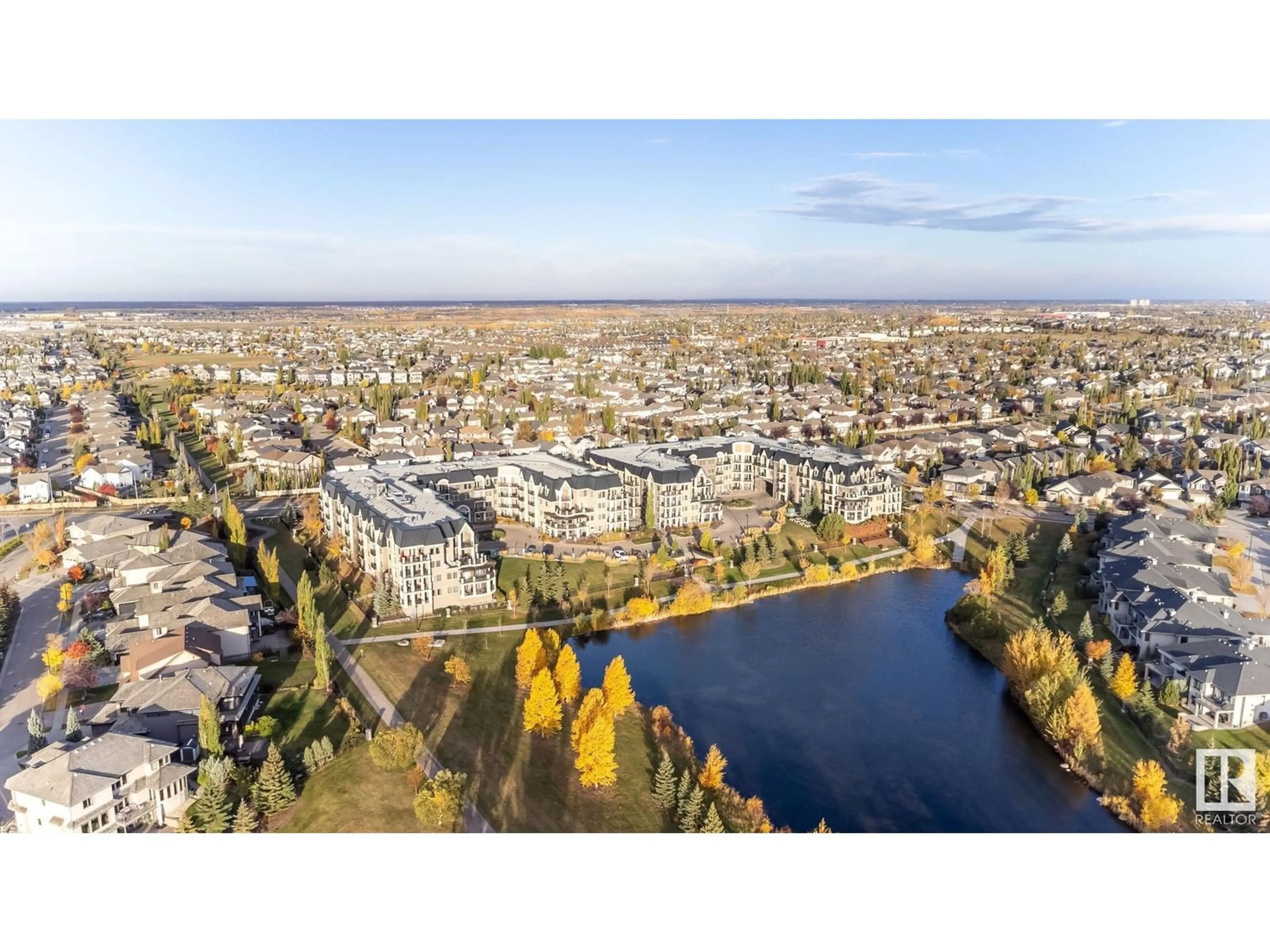 A pic from exterior of the house or condo, the view of lake or river for #450 6079 MAYNARD WY NW, Edmonton Alberta T6R0S4