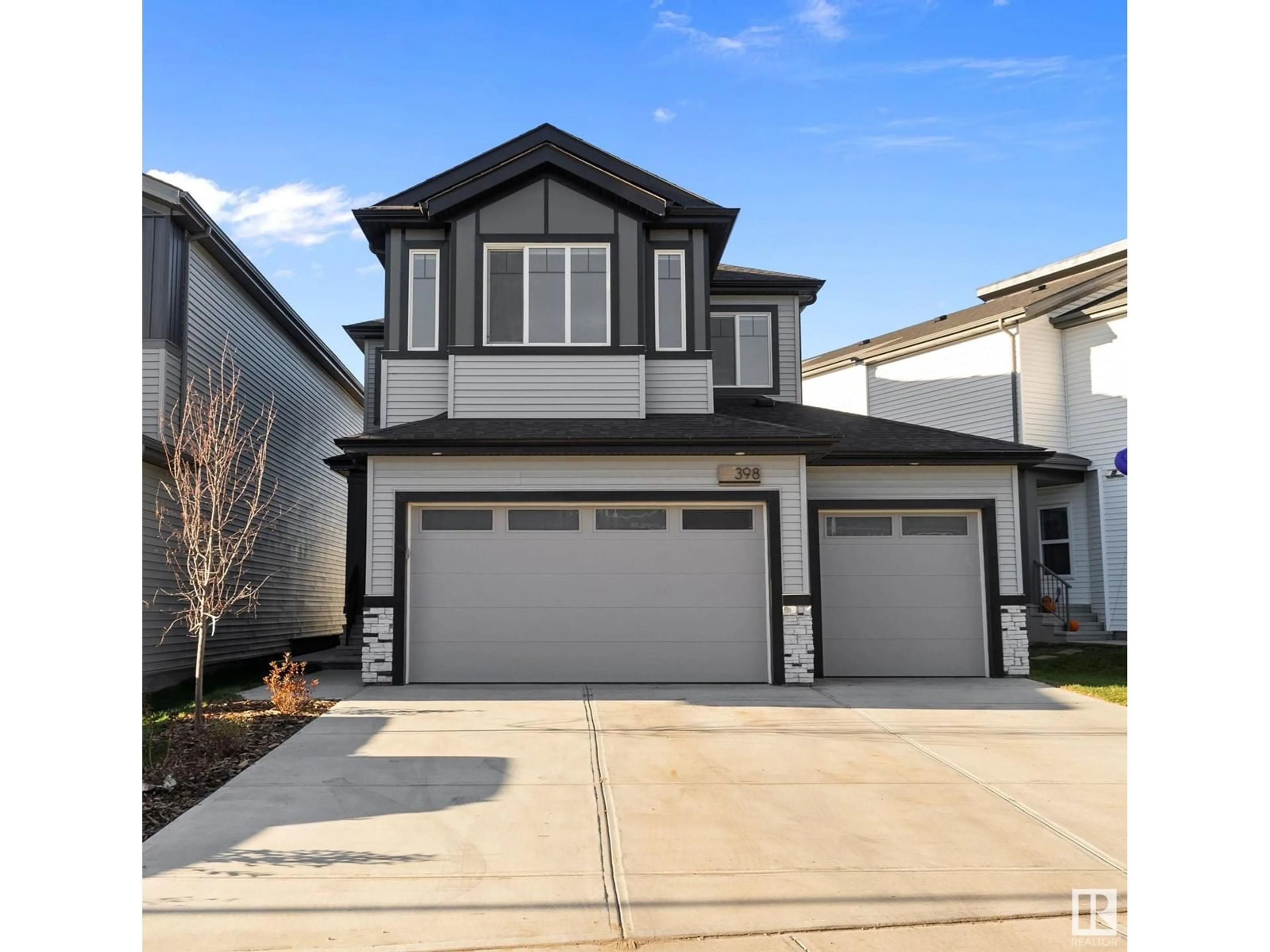 Frontside or backside of a home, the street view for 398 BLUFF CV, Leduc Alberta T9E1M9