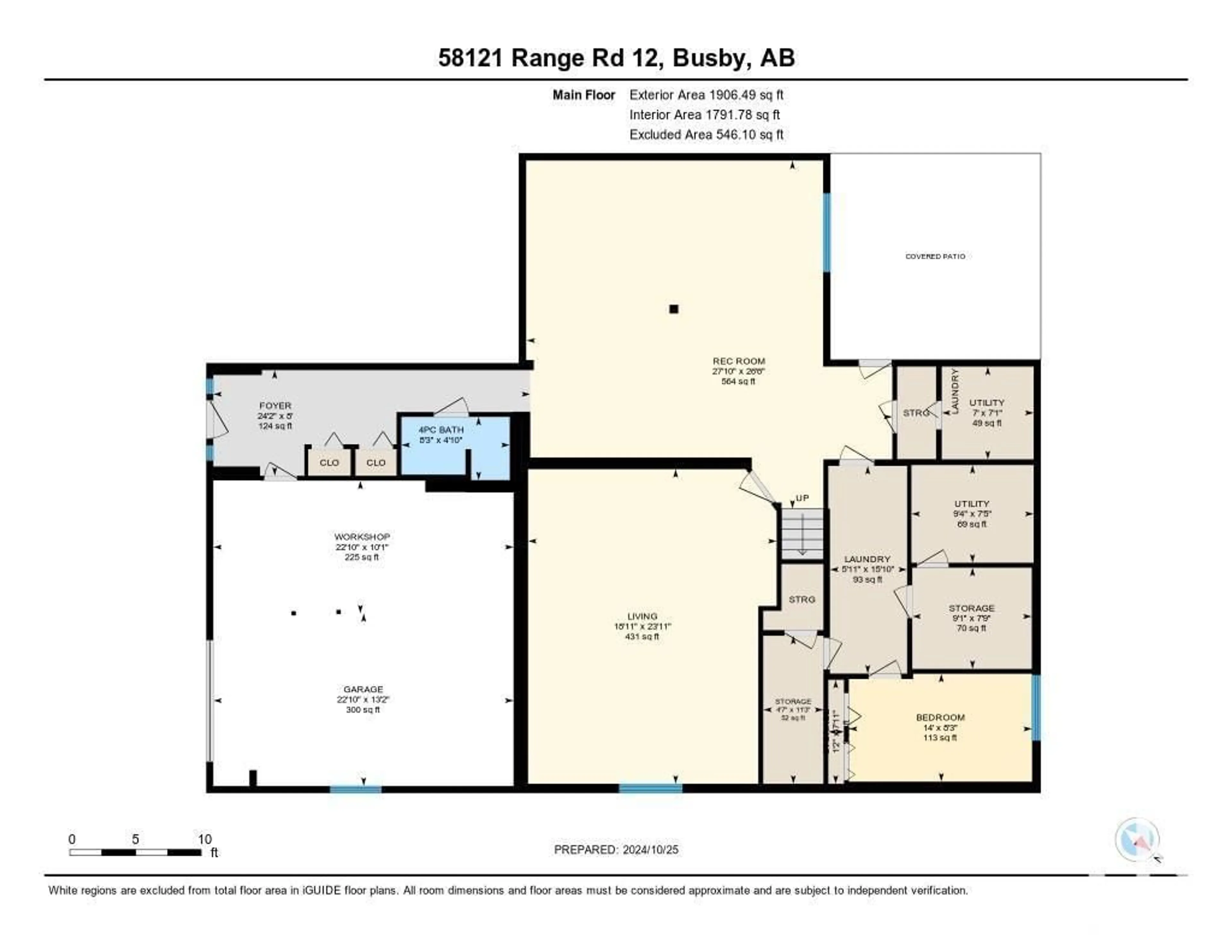 Floor plan for 58121 Rg Rd 12, Rural Westlock County Alberta T0G0H0