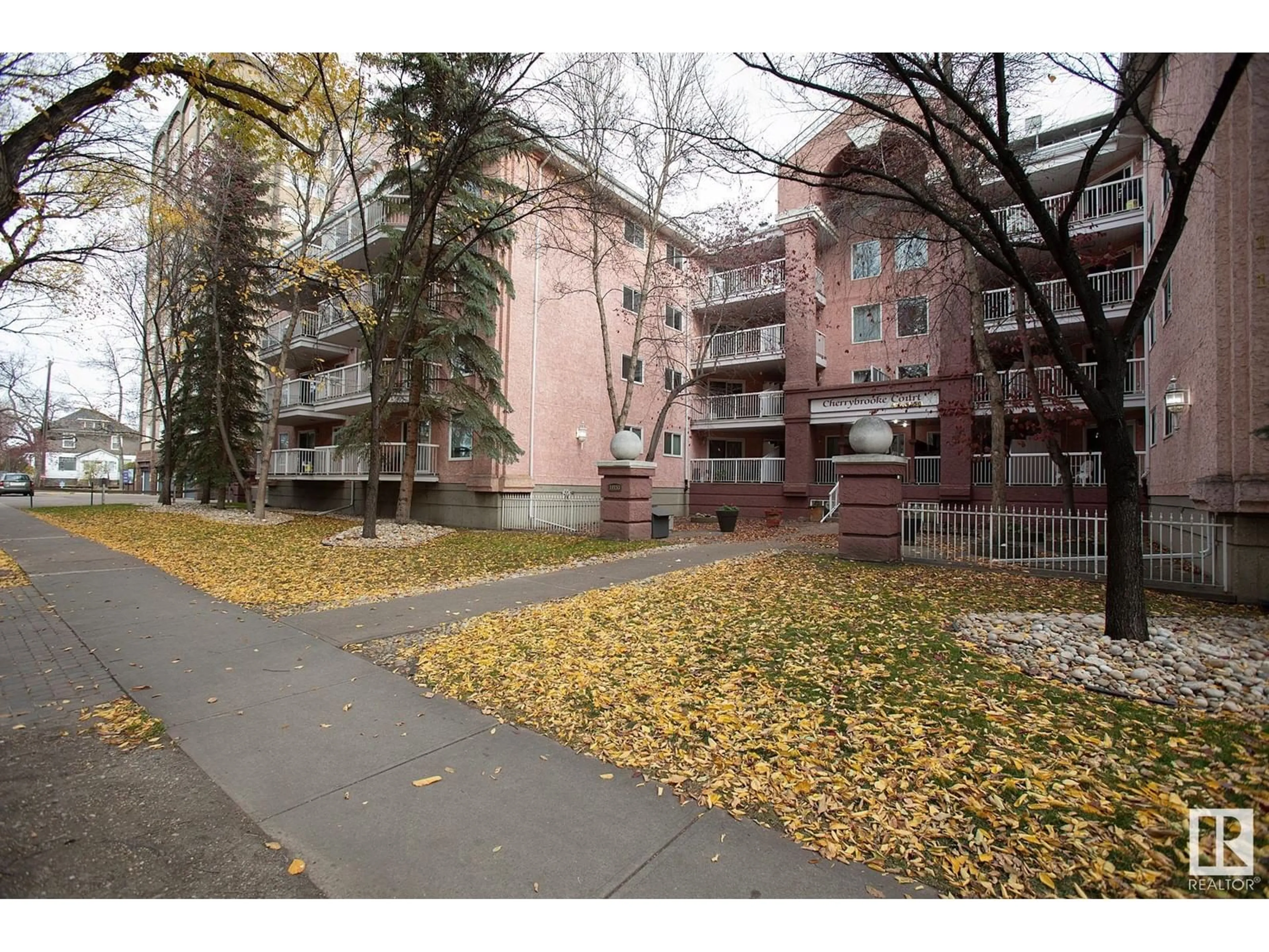 A pic from exterior of the house or condo, the street view for #309 10153 117 ST NW, Edmonton Alberta T5K1X5