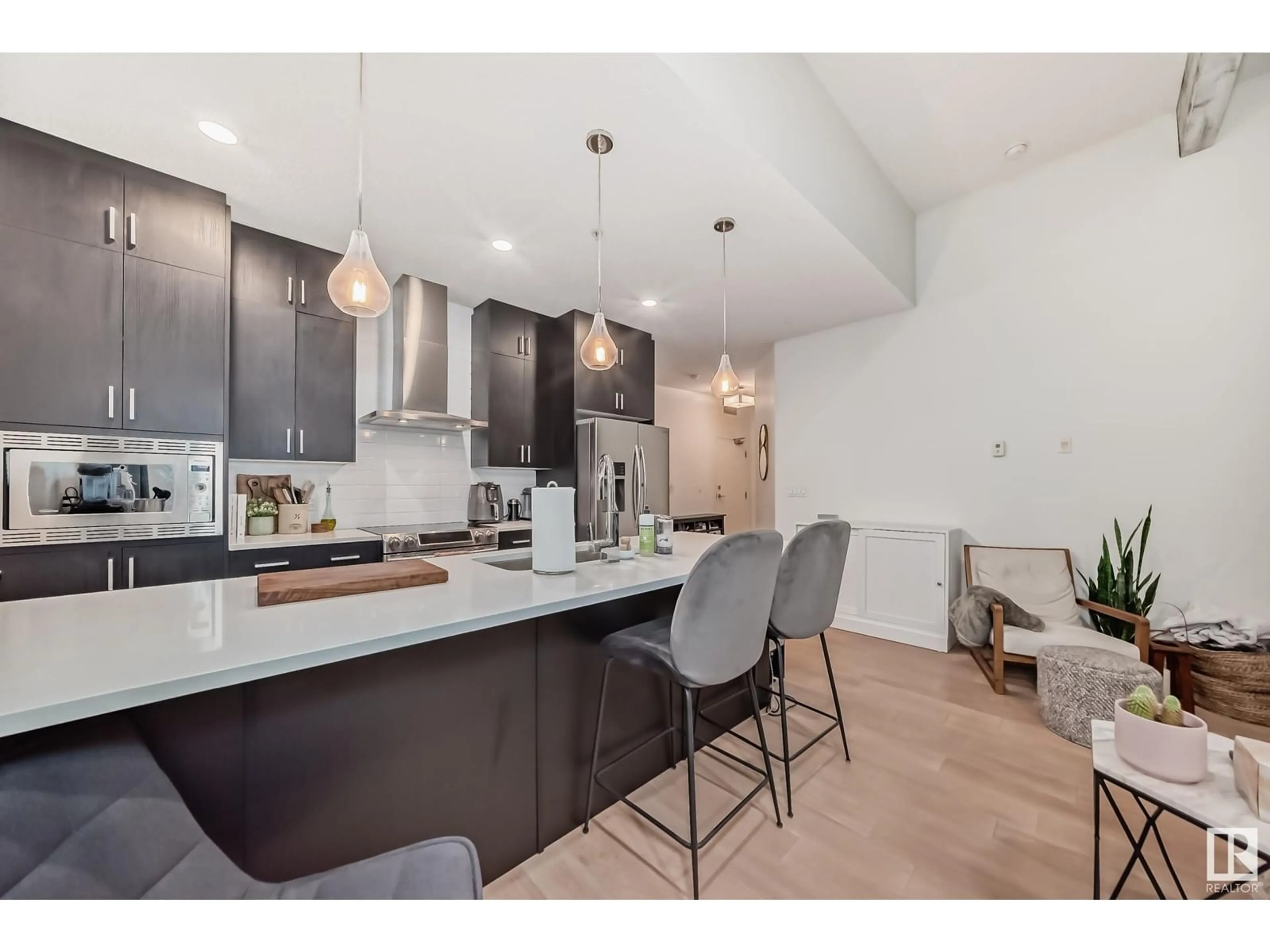 Contemporary kitchen, ceramic/tile floor for #303 - 10606 84 AV, Edmonton Alberta T6E2H6