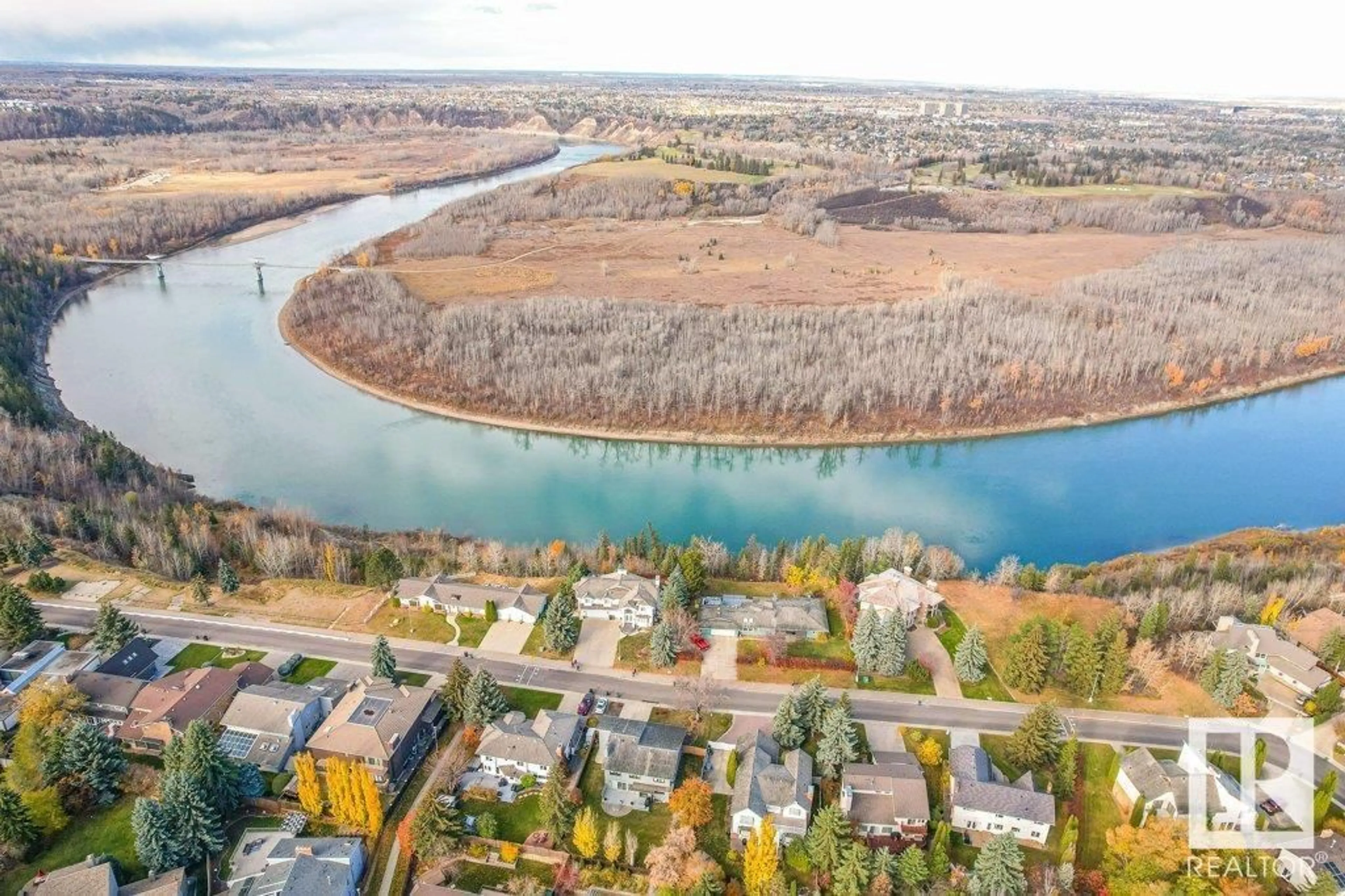 A pic from exterior of the house or condo, the view of lake or river for 4155 Ramsay CR NW, Edmonton Alberta T6H5M9