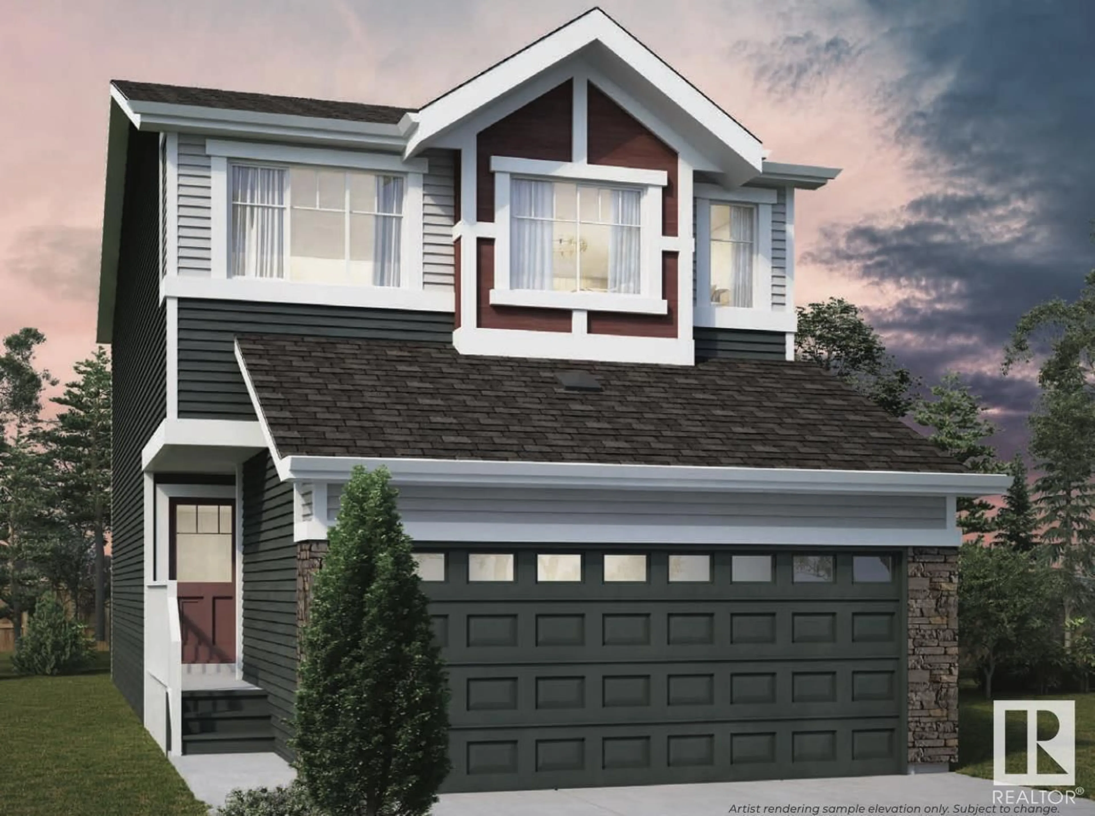 Home with vinyl exterior material for 16723 34 AV SW, Edmonton Alberta T6W5M2