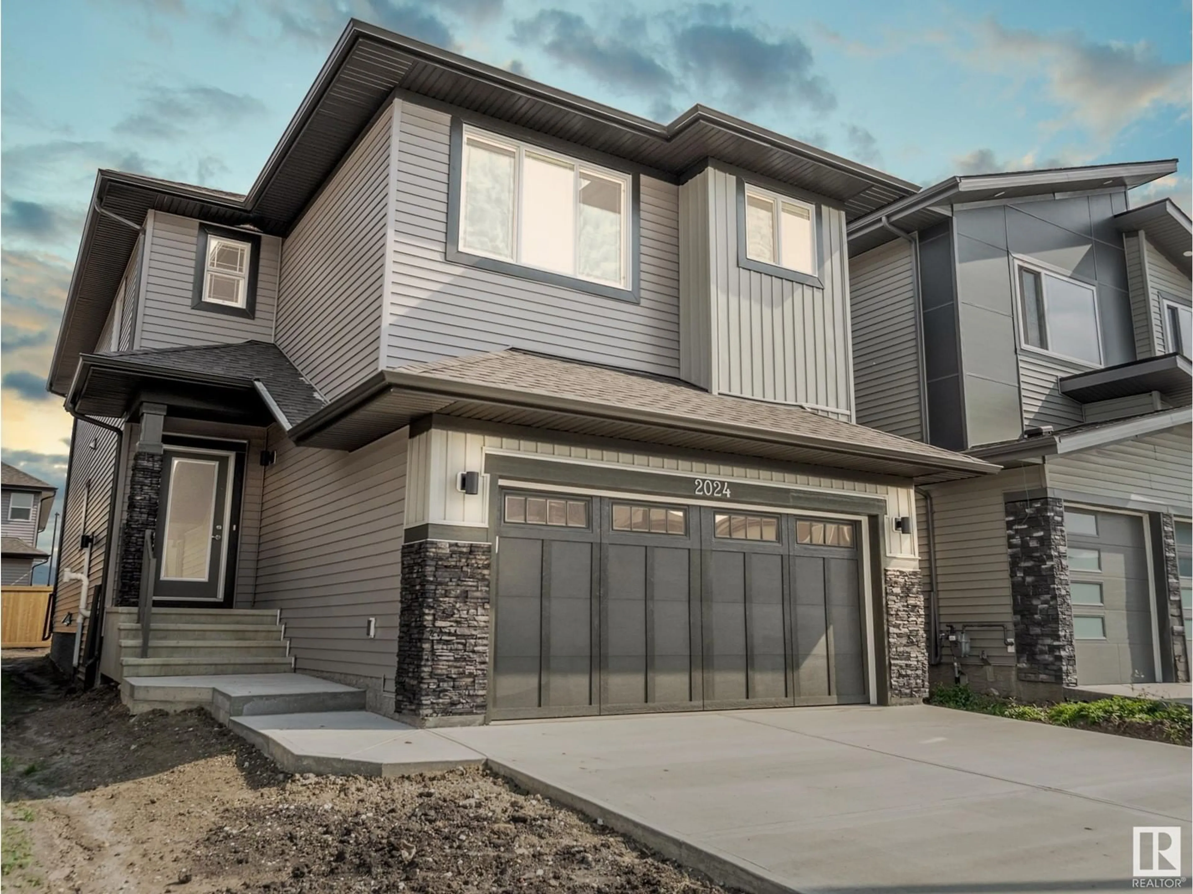 Frontside or backside of a home, the street view for 2024 13 AV NW, Edmonton Alberta T6T2R8