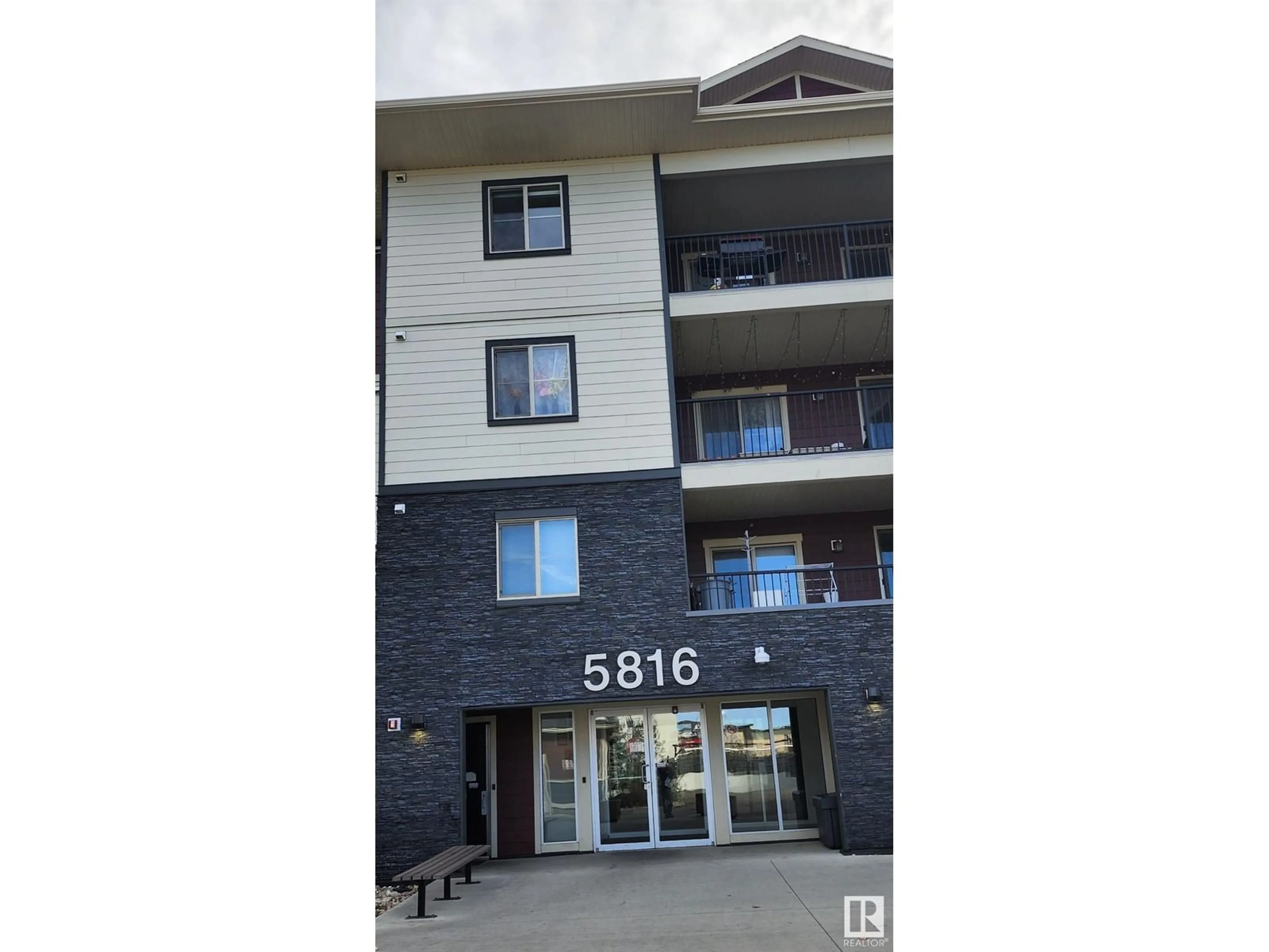 A pic from exterior of the house or condo, the front or back of building for #325 5816 MULLEN PL NW, Edmonton Alberta T6R0W3