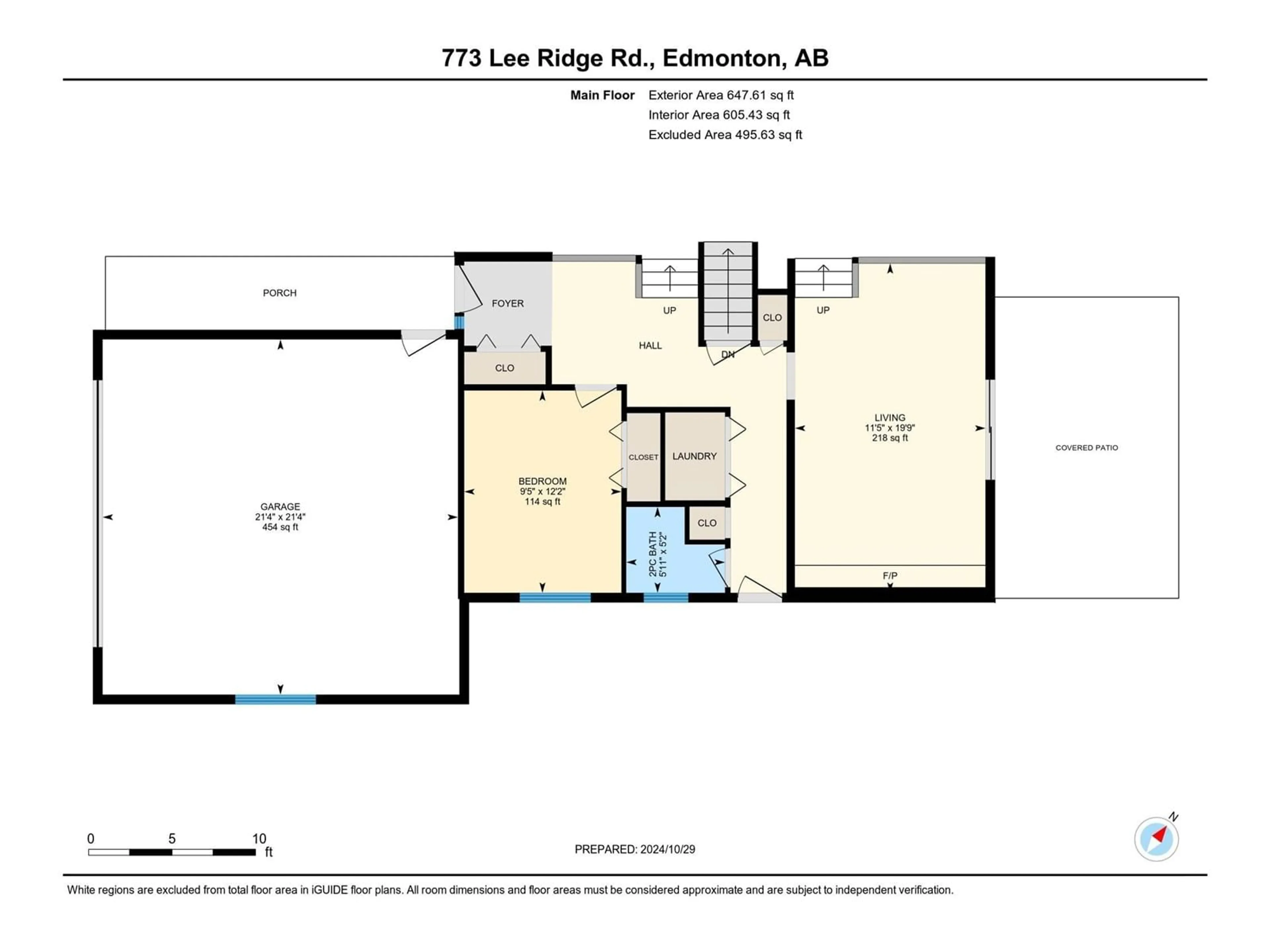 Floor plan for 773 LEE RIDGE RD NW, Edmonton Alberta T6K0P6