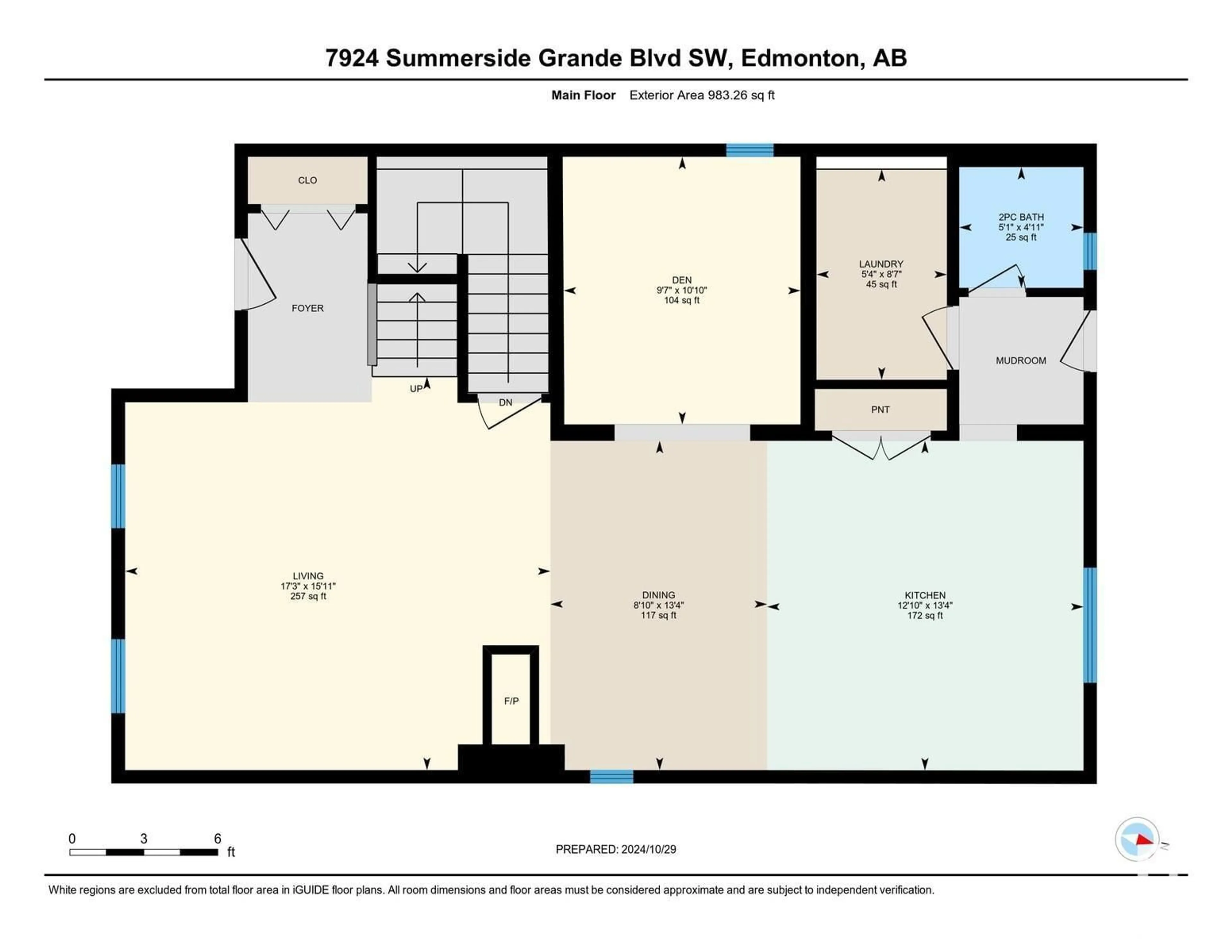 Floor plan for 7924 SUMMERSIDE GRANDE BV SW, Edmonton Alberta T6X0S9