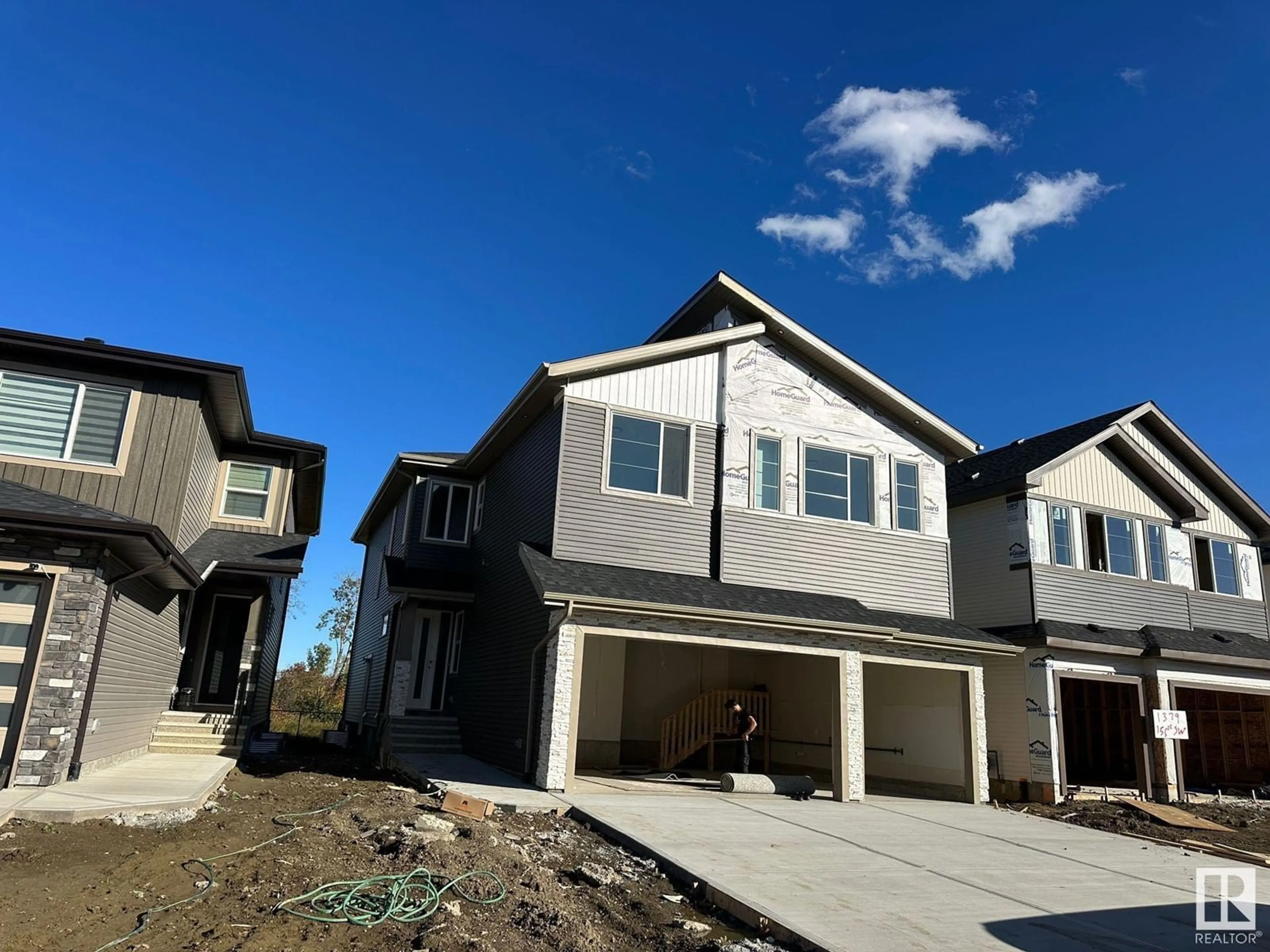 Frontside or backside of a home, the street view for 1375 155 ST SW, Edmonton Alberta T6W5J5