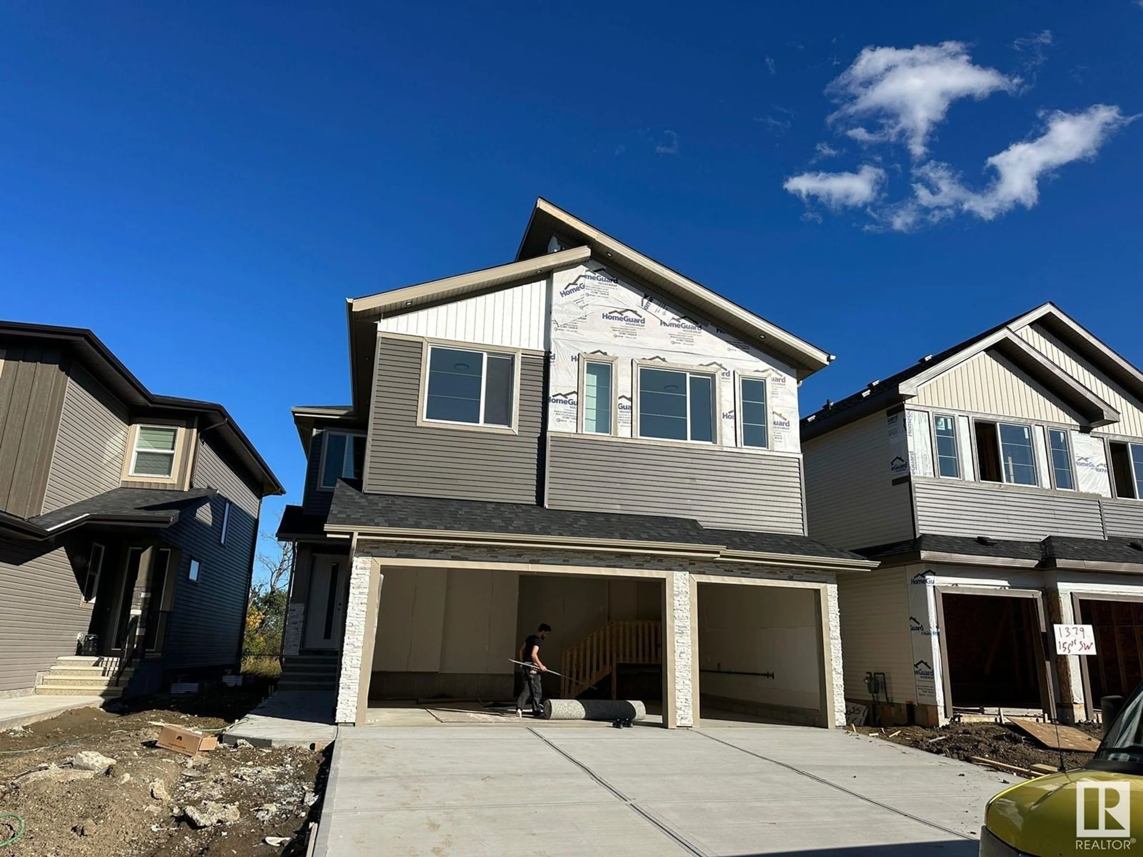 Frontside or backside of a home, the street view for 1375 155 ST SW, Edmonton Alberta T6W5J5