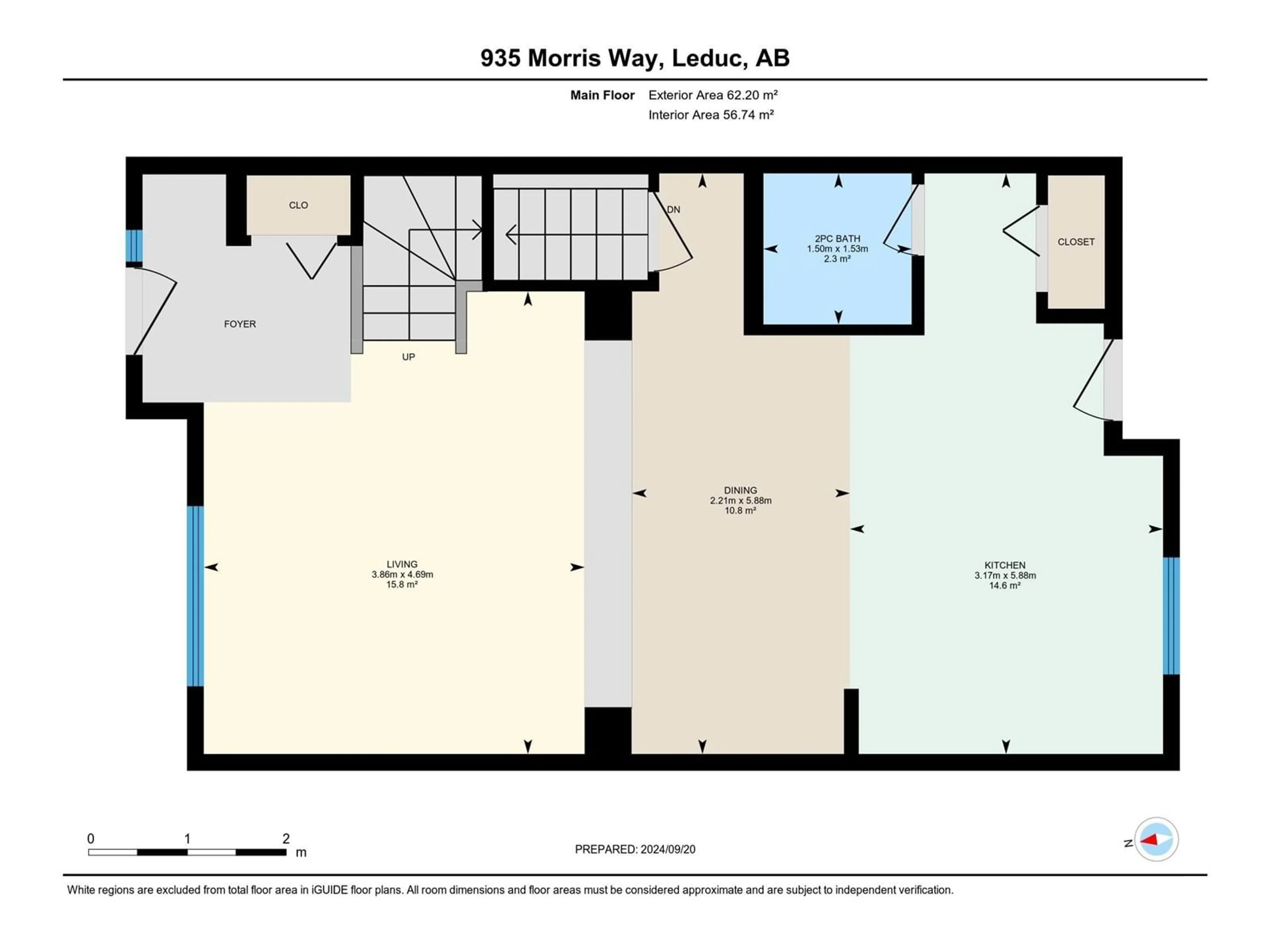 Floor plan for 935 MORRIS WY, Leduc Alberta T9E1G1