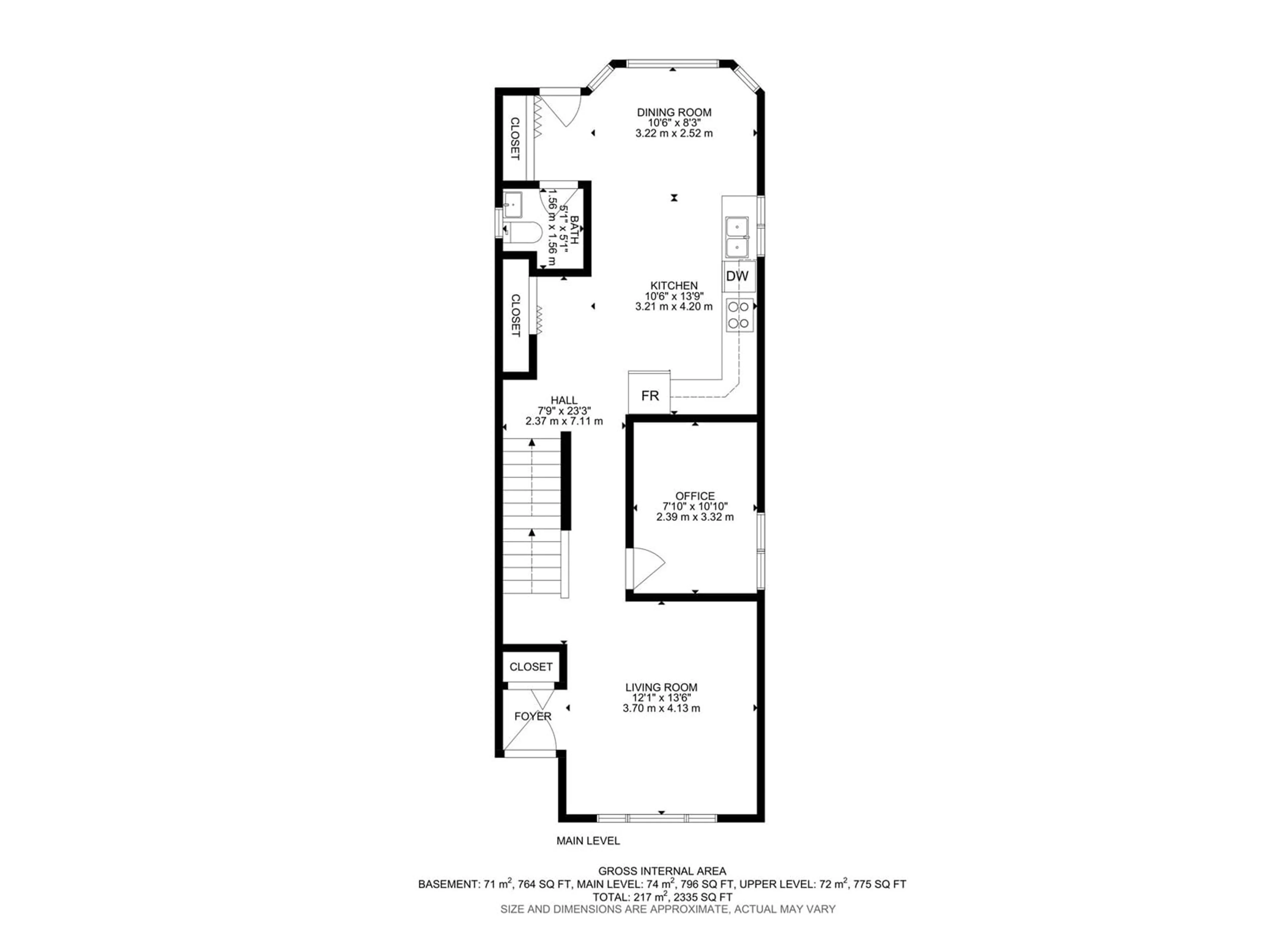 Floor plan for 4625 115 AV NW, Edmonton Alberta T5W0W1