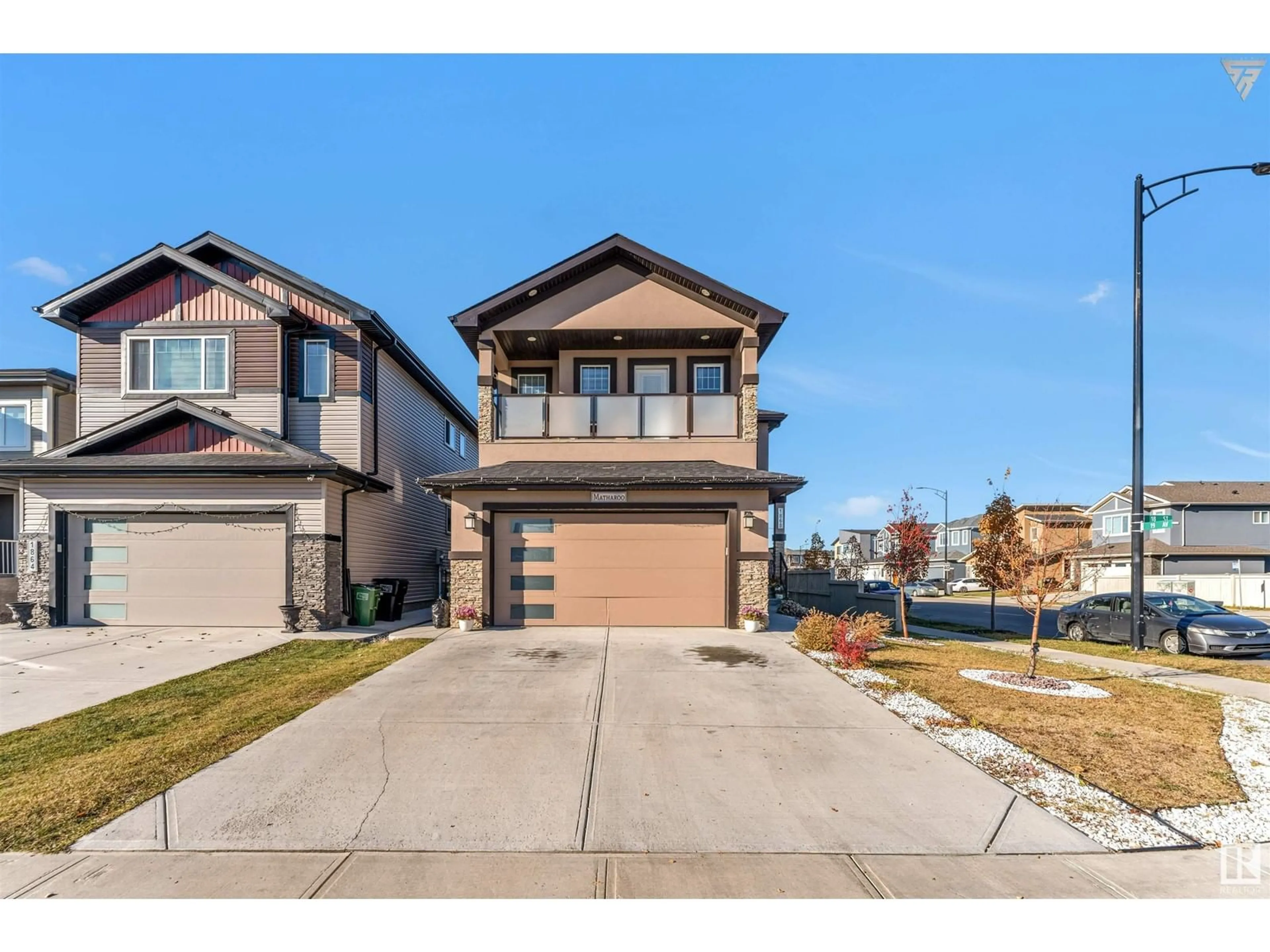 Frontside or backside of a home, the street view for 1868 18 ST NW, Edmonton Alberta T6T1J1