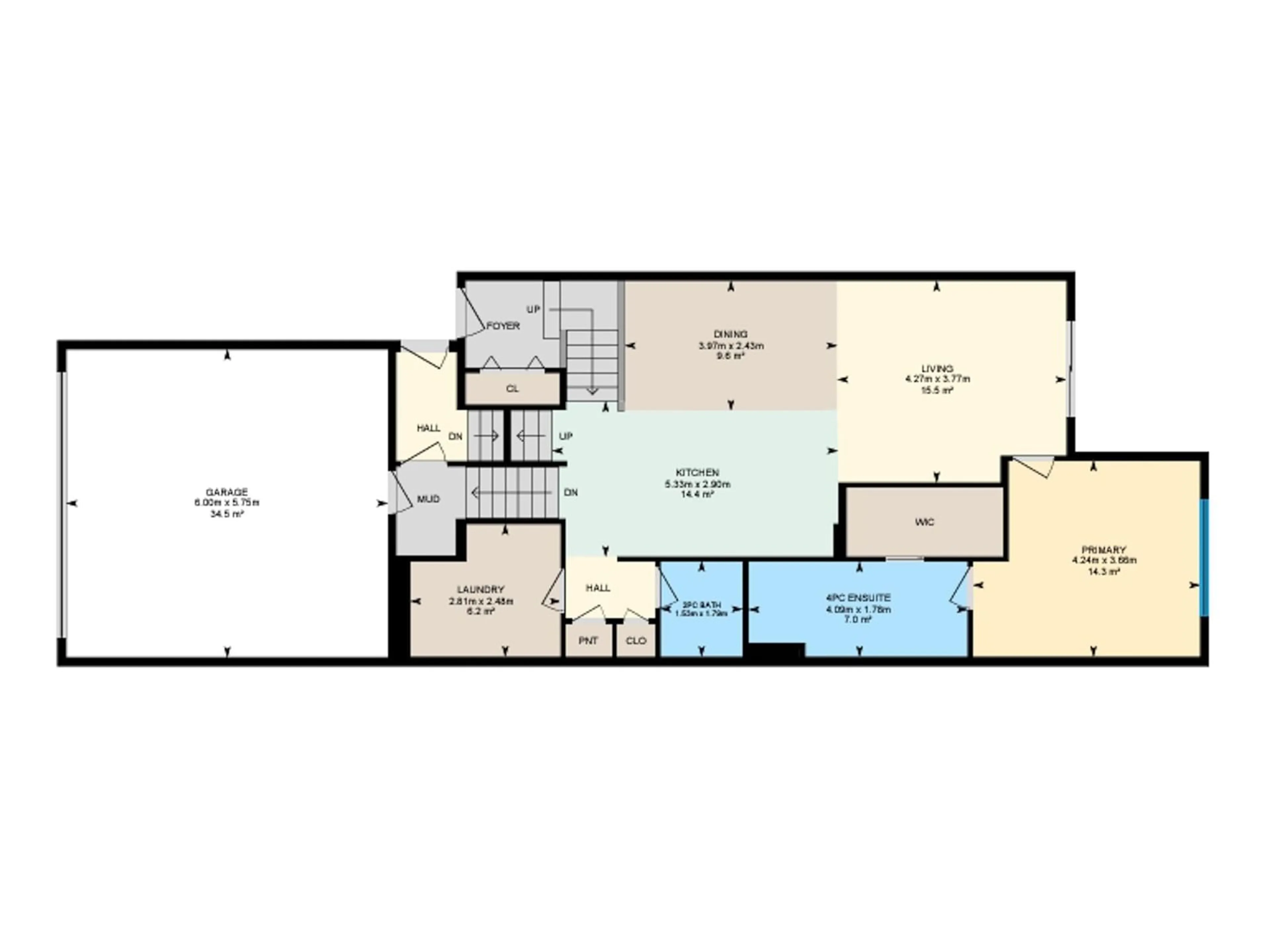 Floor plan for 3704 214 ST NW, Edmonton Alberta T6M1S3