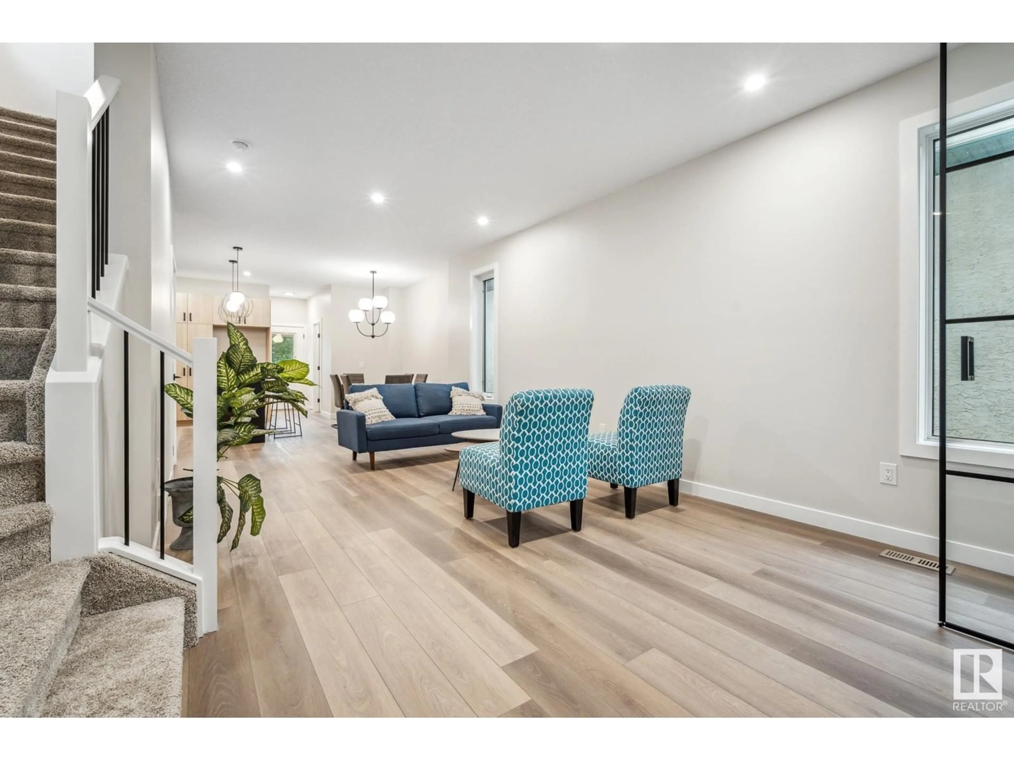 Living room, wood floors for 8541 89 ST NW, Edmonton Alberta T6C3K4