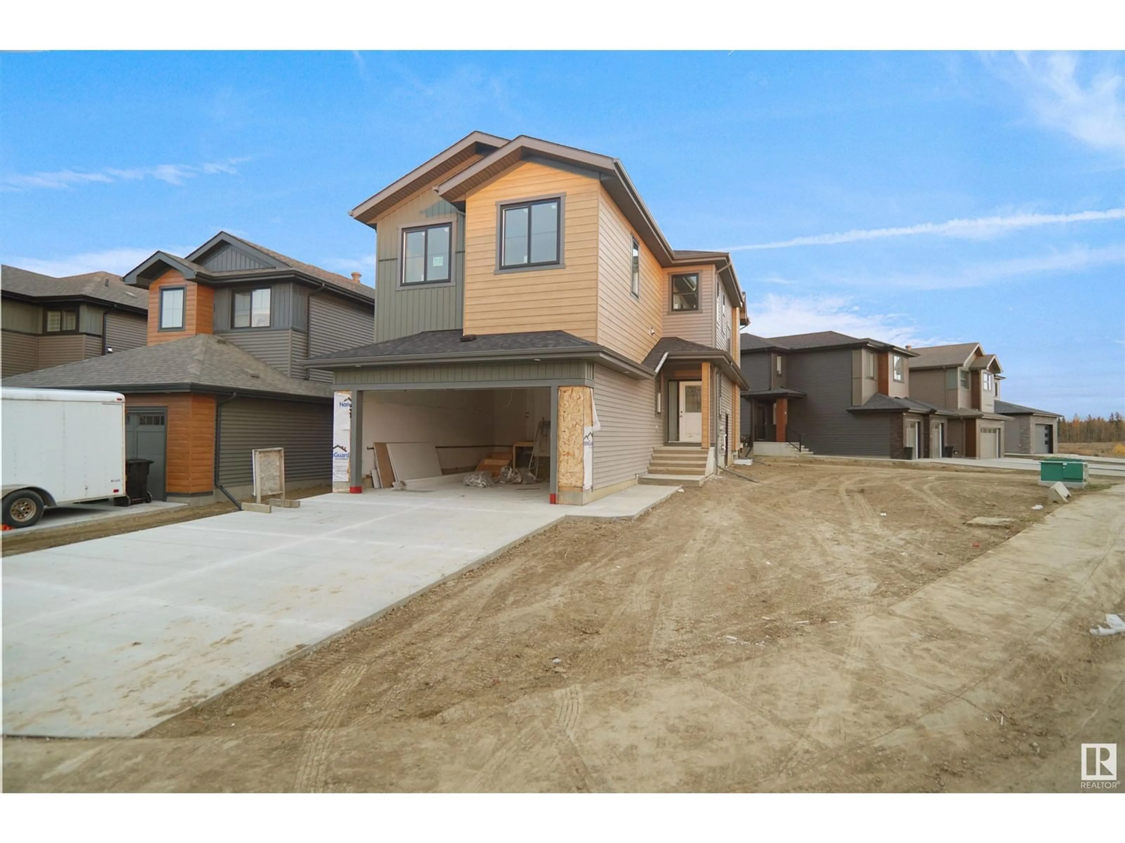 Frontside or backside of a home, the street view for 38 Tilia Place, Spruce Grove Alberta T7X0Z3