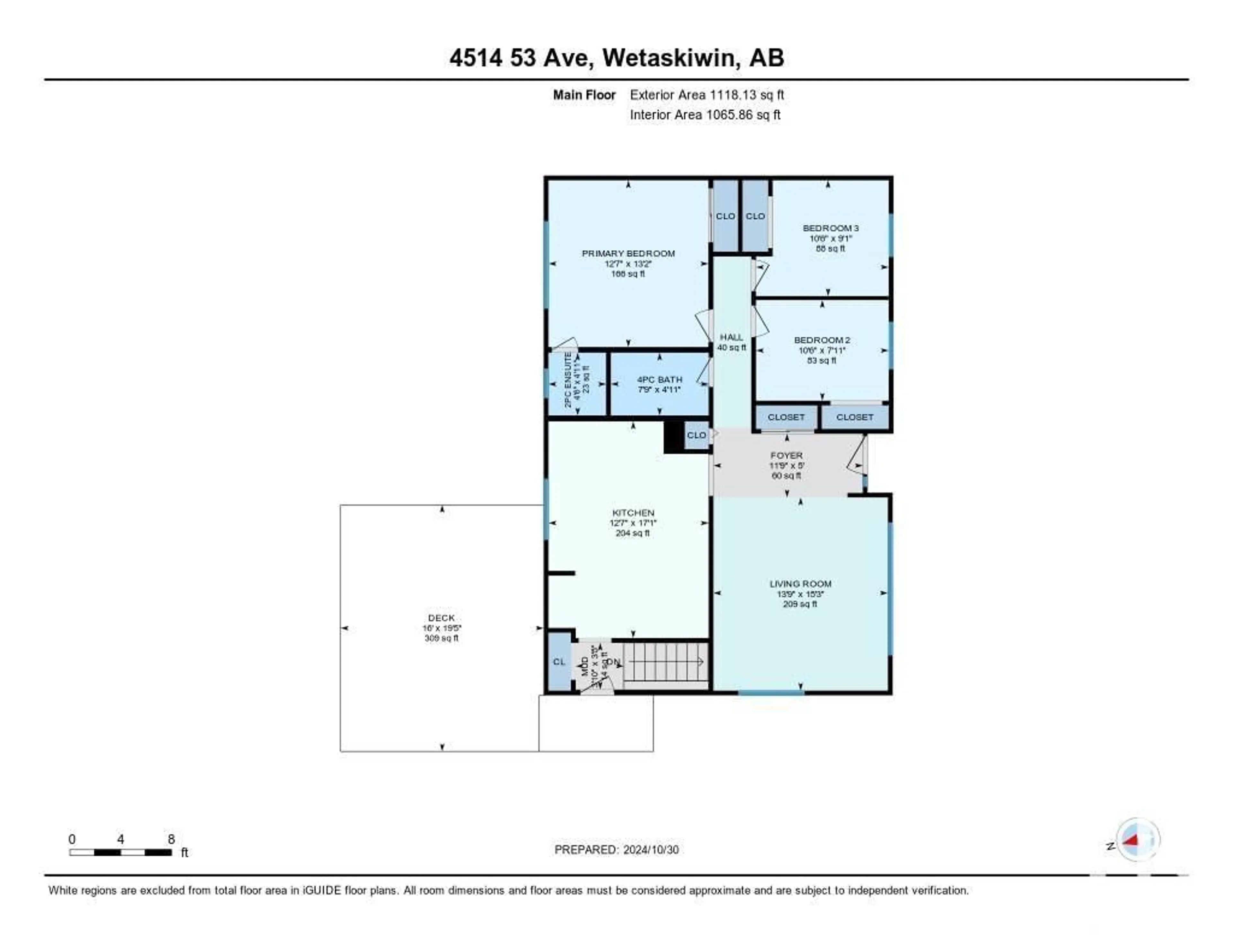 Floor plan for 4514 53 AV, Wetaskiwin Alberta T9A0Y2