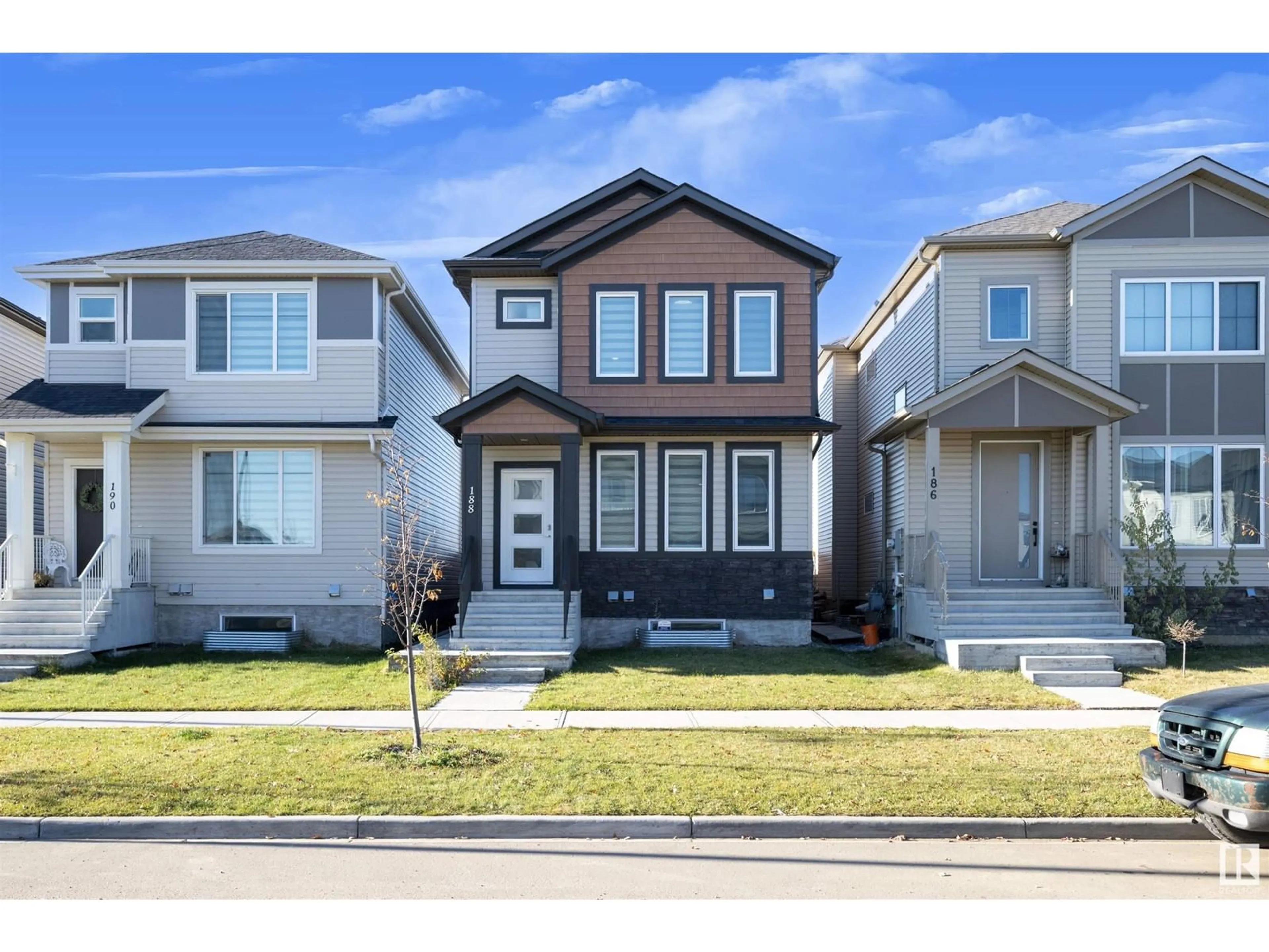 Frontside or backside of a home, the street view for 188 Caledonia DR N, Leduc Alberta T9E0S9