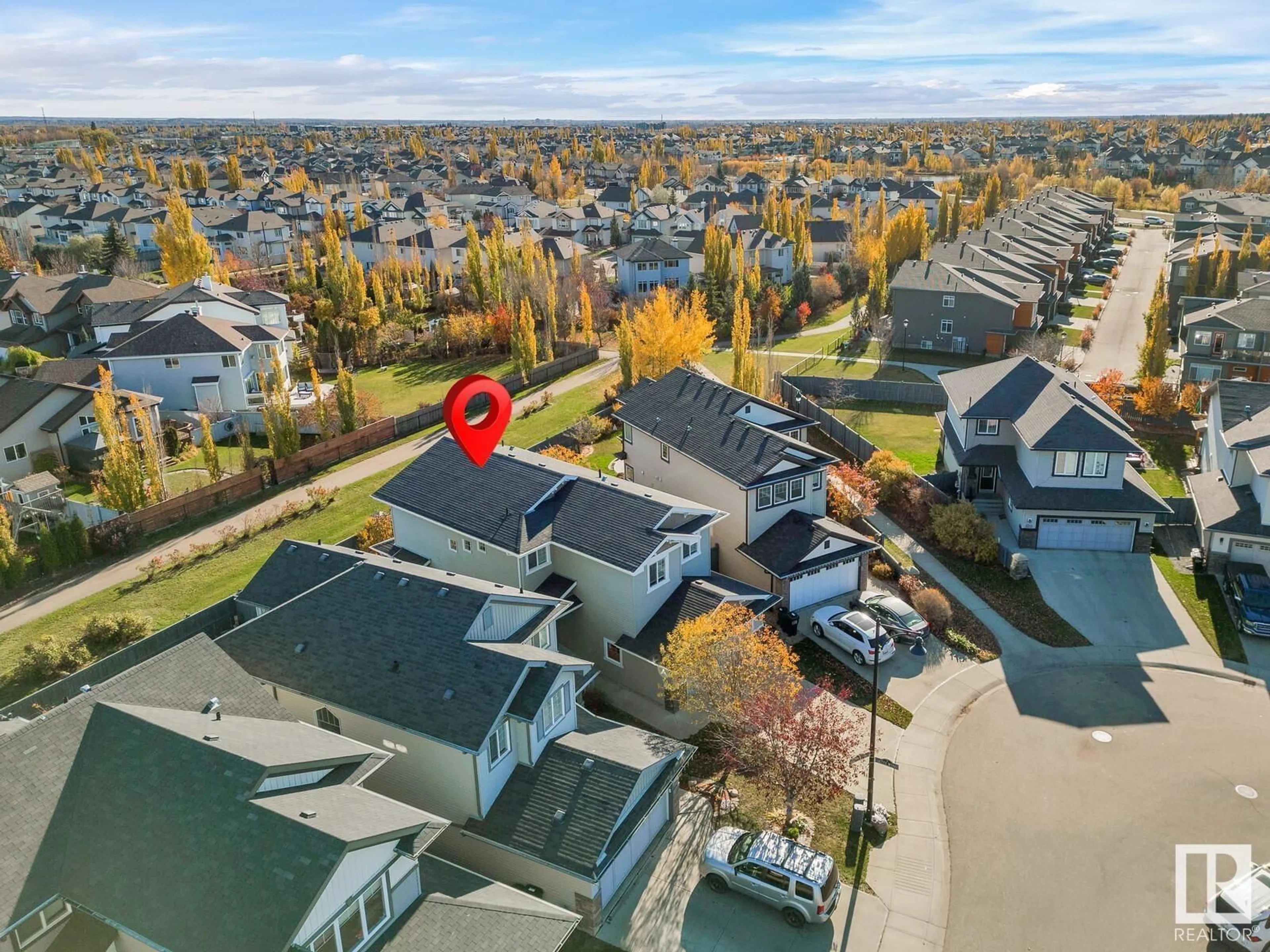 Frontside or backside of a home, the street view for 7731 GETTY WD NW, Edmonton Alberta T5T4L3