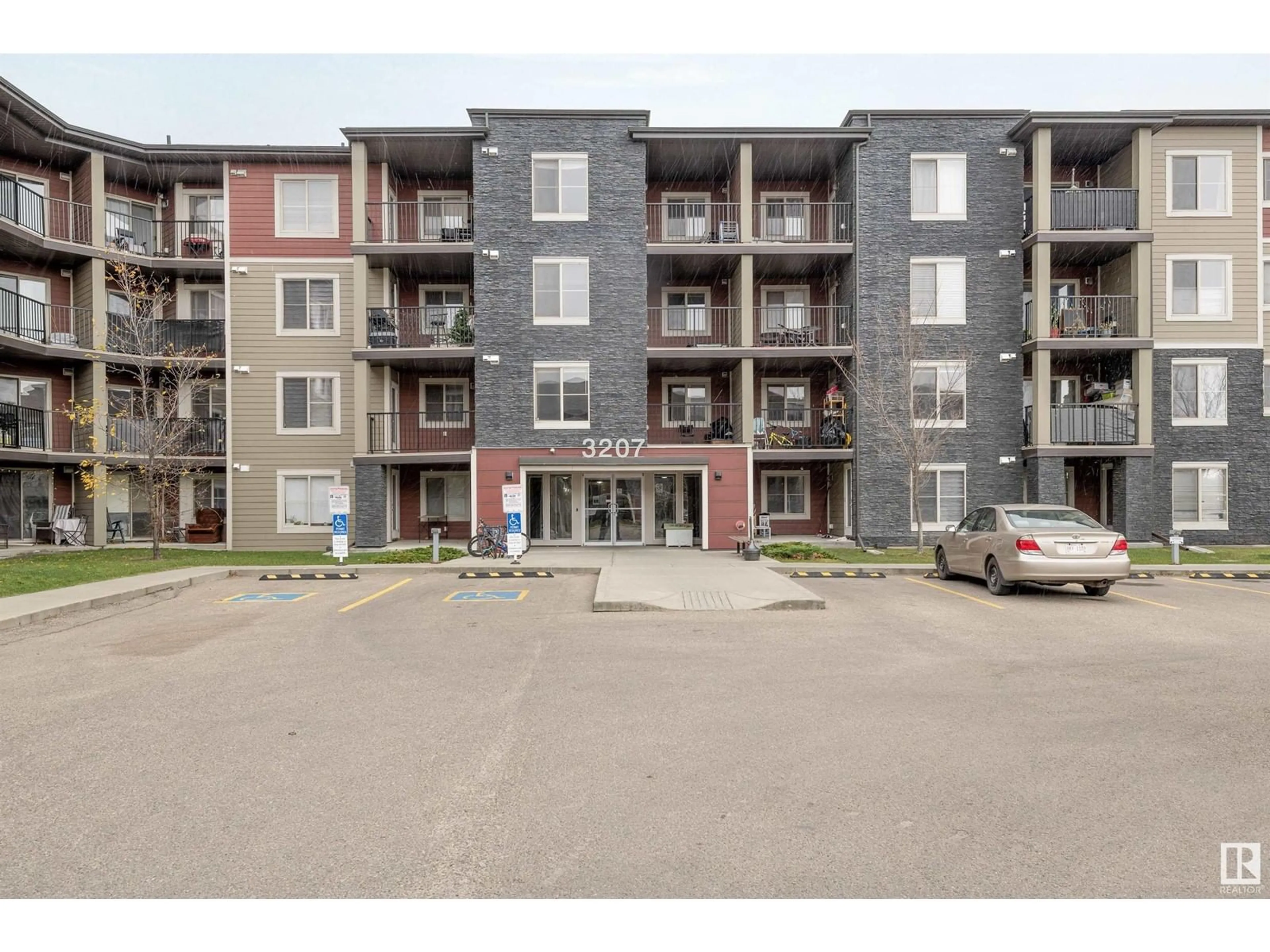 A pic from exterior of the house or condo, the front or back of building for #309 3207 JAMES MOWATT TR SW, Edmonton Alberta T6W3L6