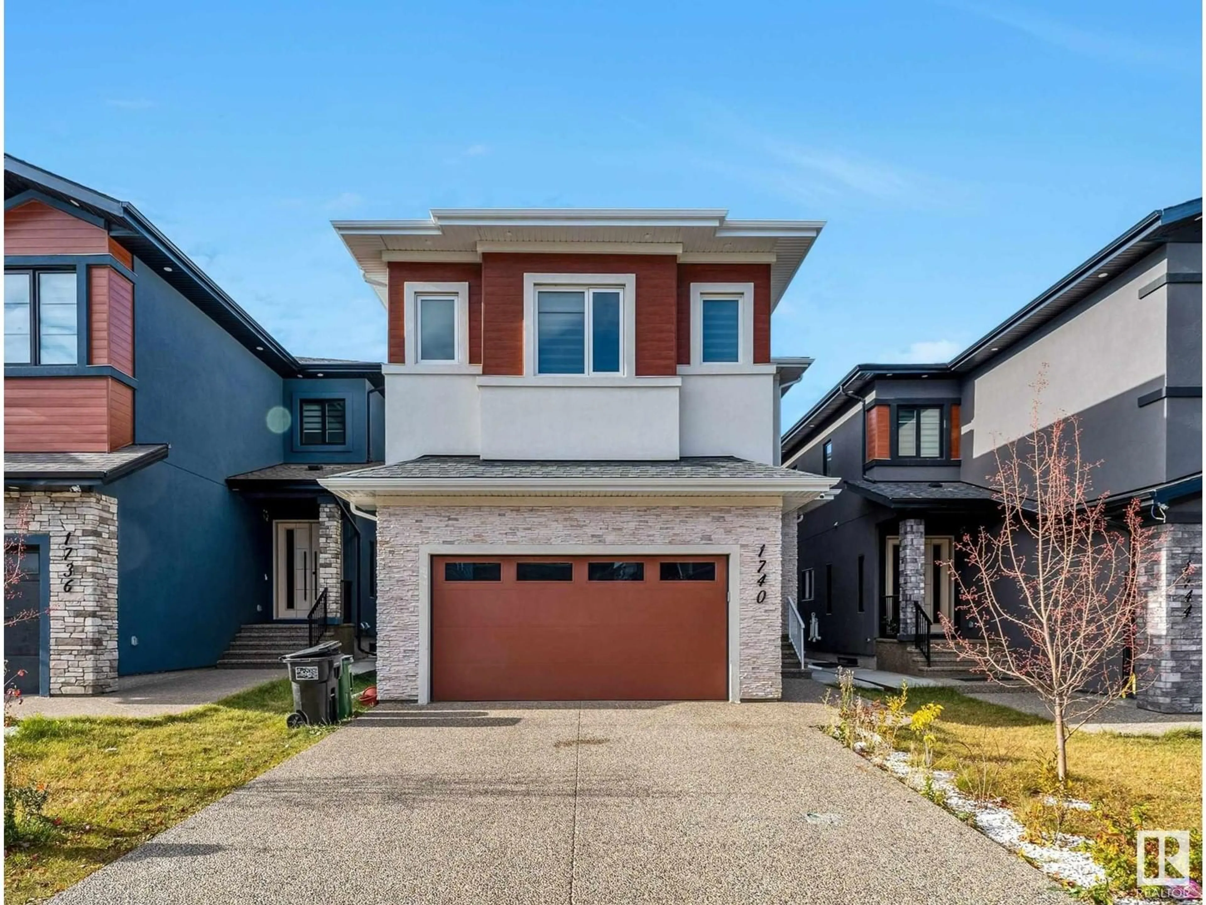 Frontside or backside of a home, the street view for 1740 18 ST NW, Edmonton Alberta T6T2N2