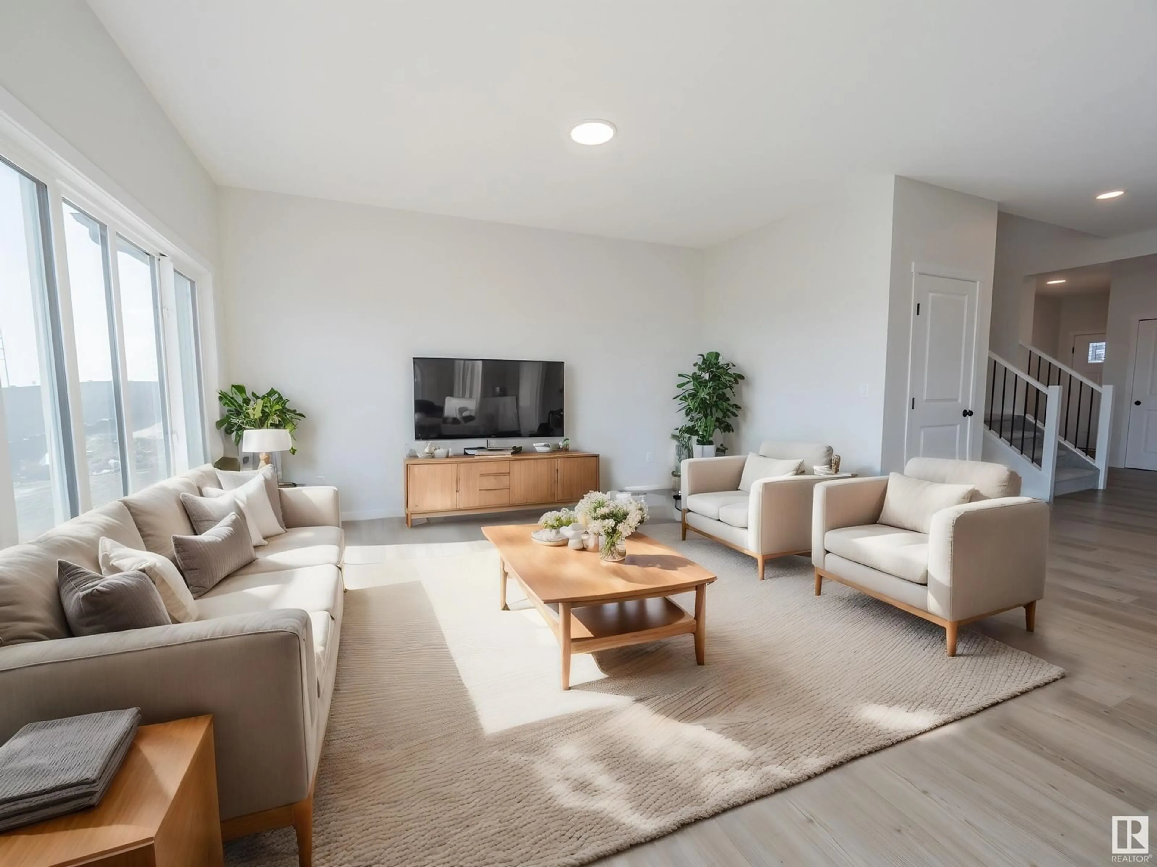 Living room, wood floors for 7161 177A AV NW, Edmonton Alberta T5Z0T8