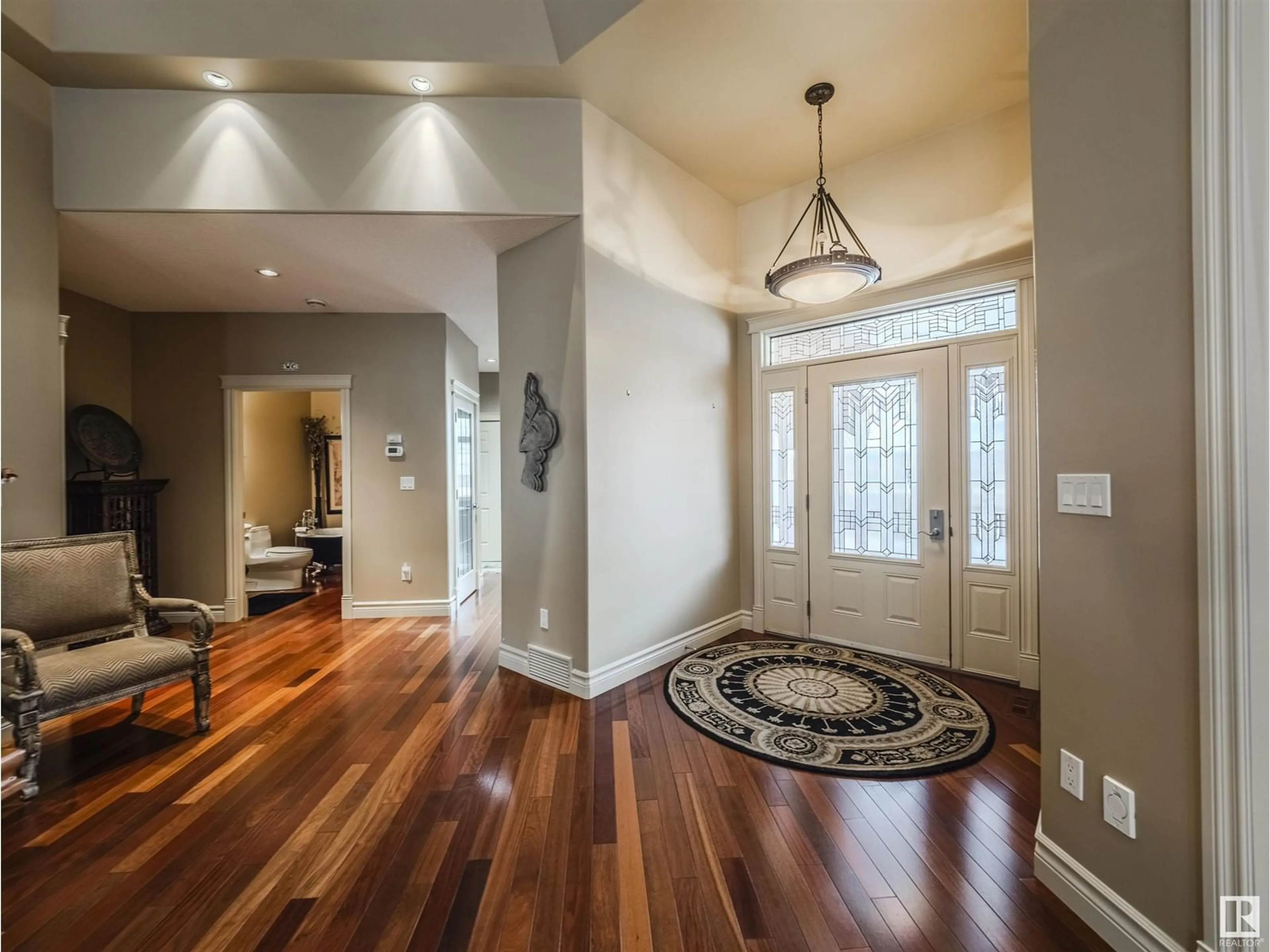 Indoor entryway, wood floors for #28 18343 LESSARD RD NW, Edmonton Alberta T6M0A2