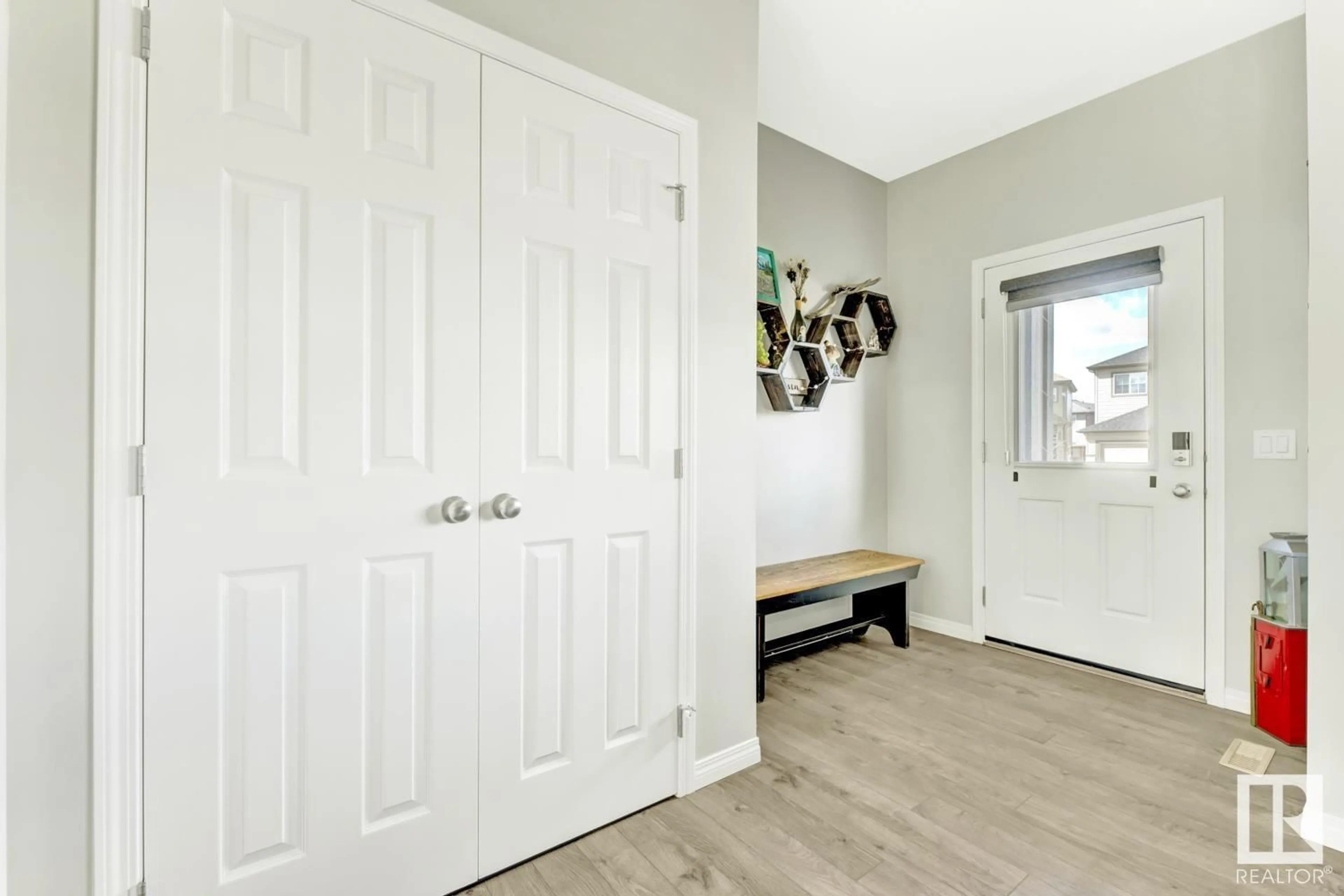 Indoor entryway, wood floors for 3335 CHECKNITA CM SW, Edmonton Alberta T6W4E9