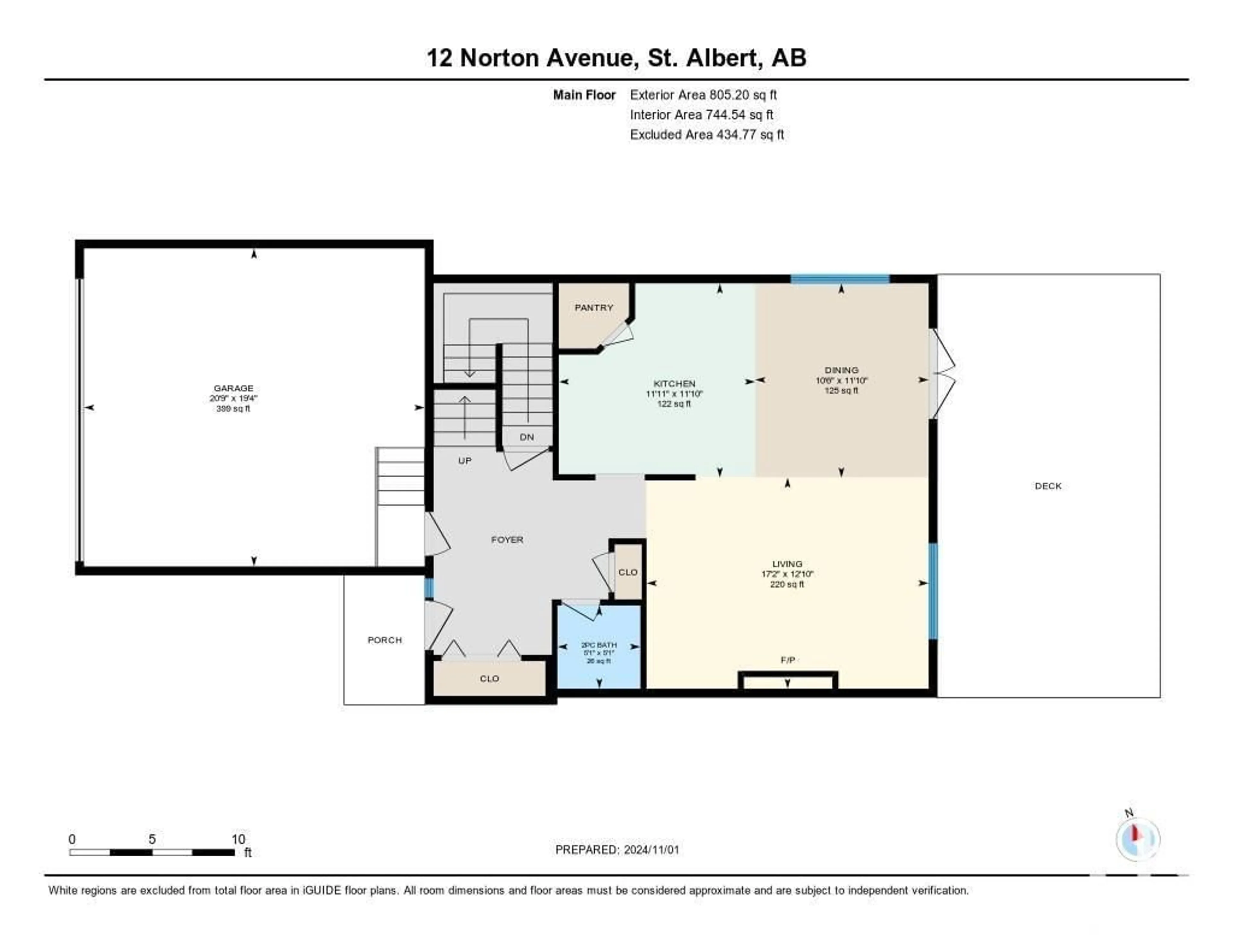 Floor plan for 12 NORTON AV, St. Albert Alberta T8N4C2