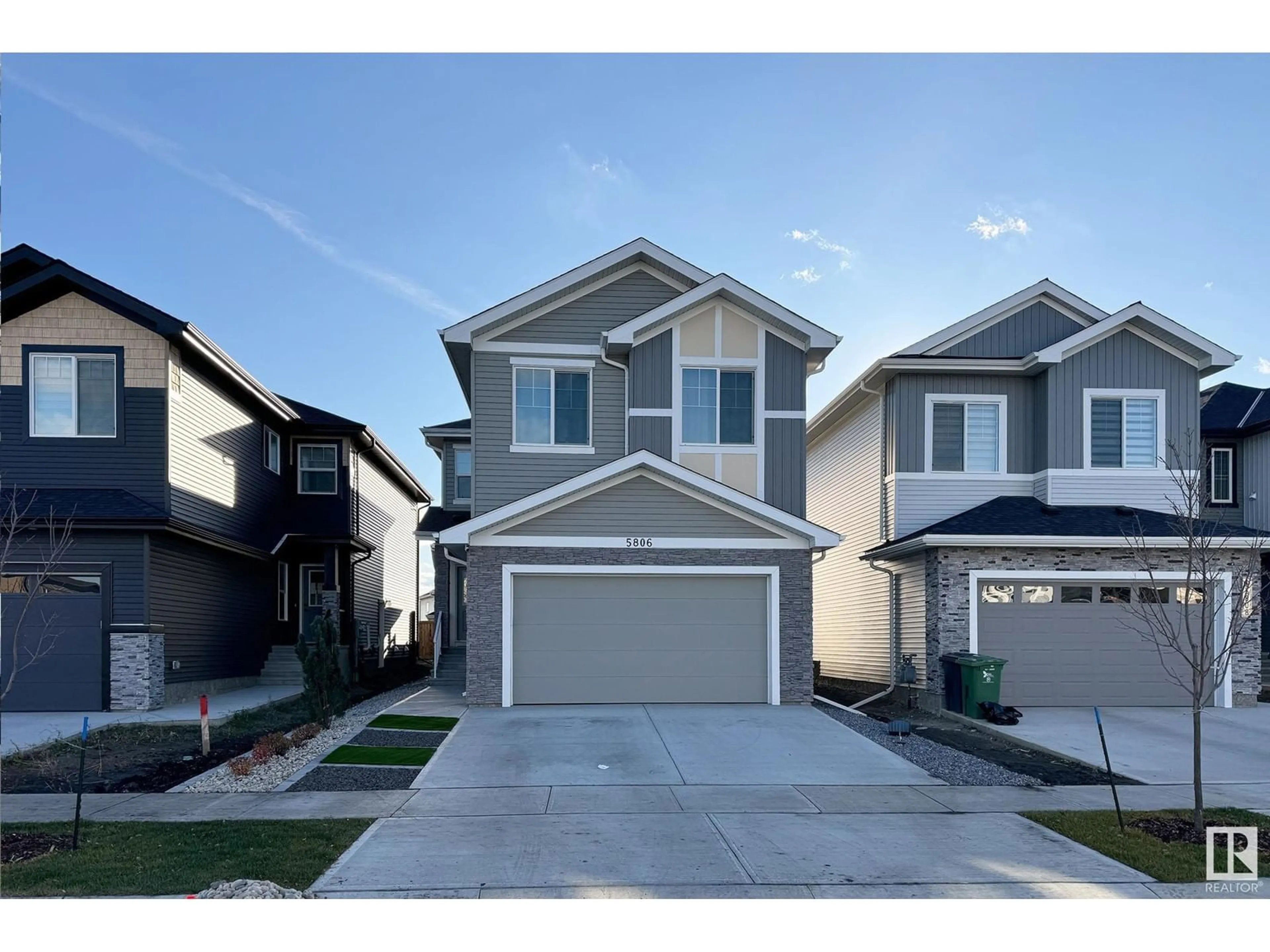 Frontside or backside of a home, the street view for 5806 PELTIER CLOSE, Beaumont Alberta T4X2Z1