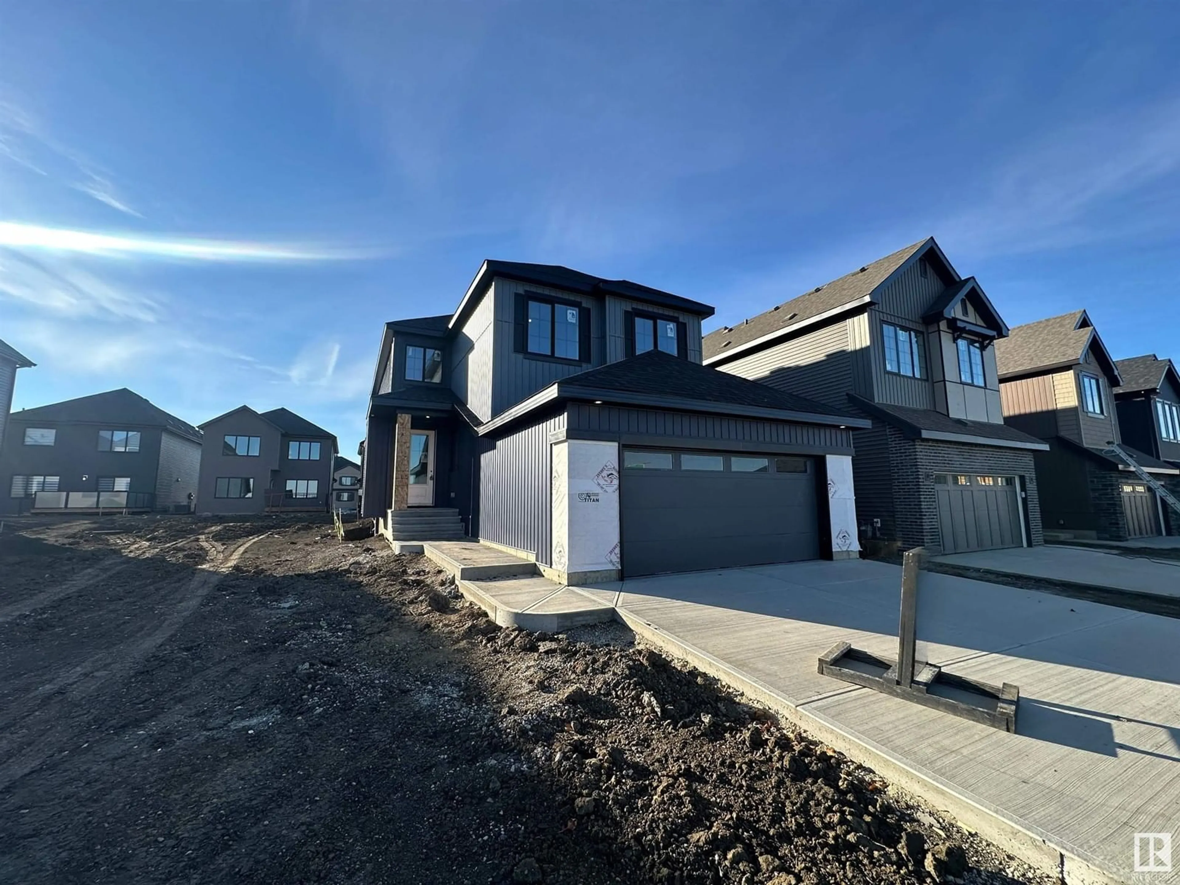 Frontside or backside of a home, the street view for 29 Cannes CV, St. Albert Alberta T8T2C6