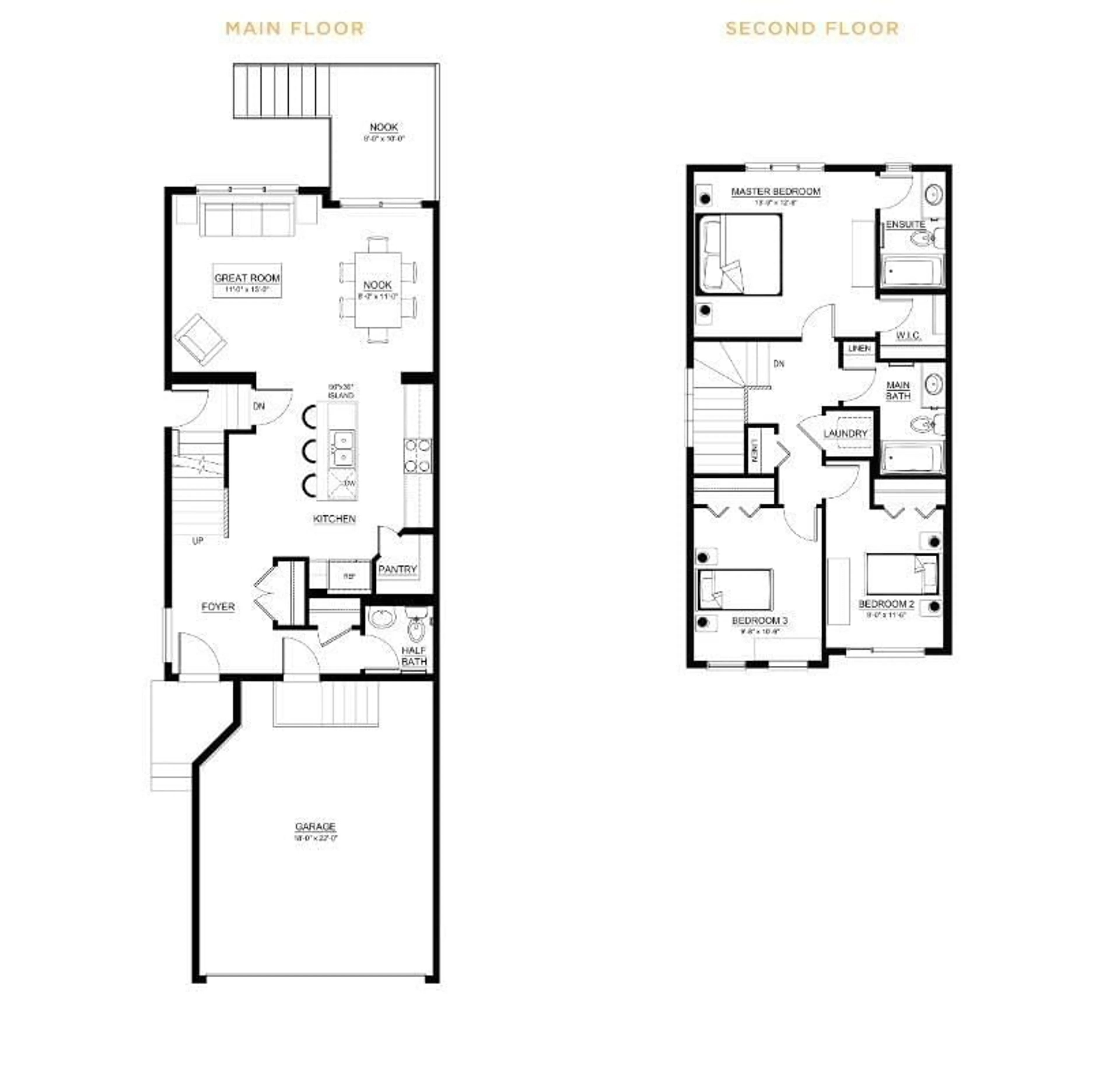 Floor plan for 8909 ELVES LO, Edmonton Alberta T6M1J8